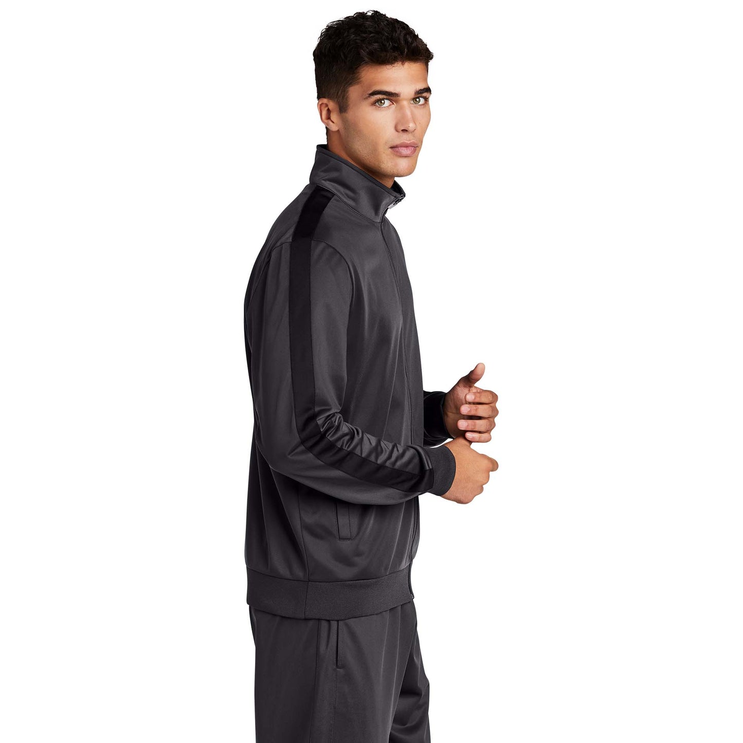Black/Black Jacket - Sport-Tek - Soft Tricot Fabric