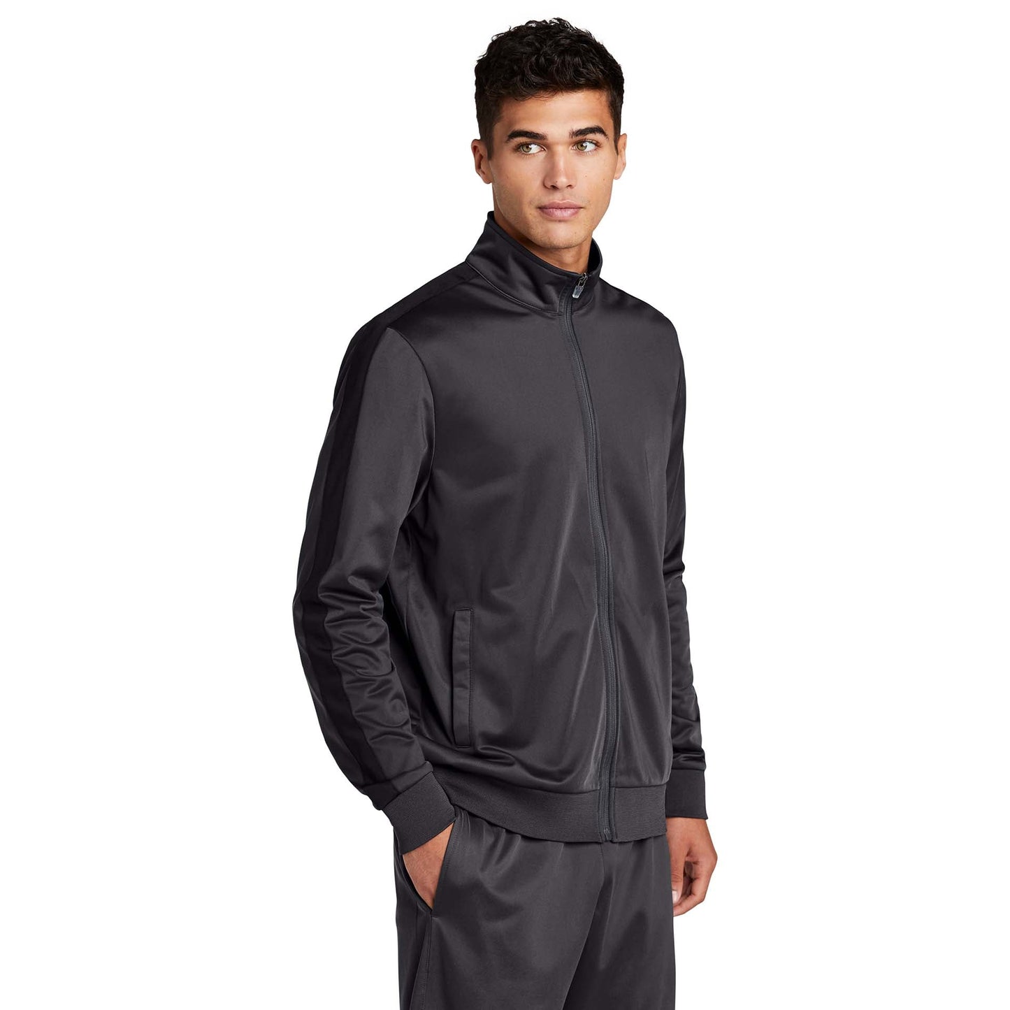 Black/Black Jacket - Sport-Tek - Soft Tricot Fabric
