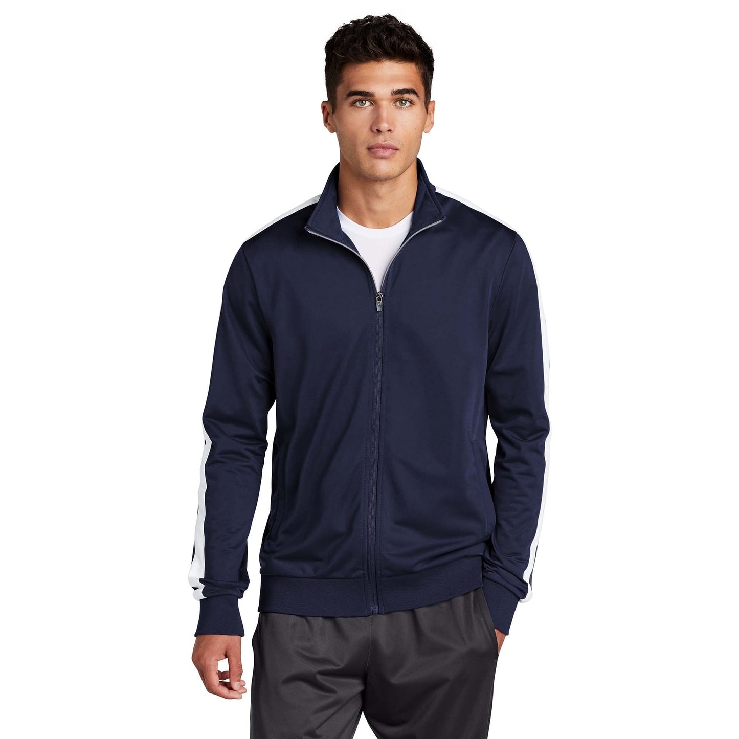 Black/Black Jacket - Sport-Tek - Soft Tricot Fabric