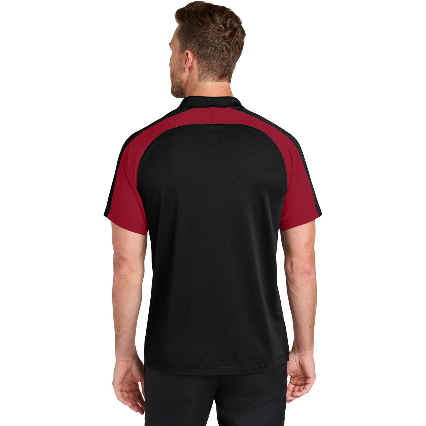 Deep Black/Rich Red Polo Shirt - Port Authority - Soft Fabric