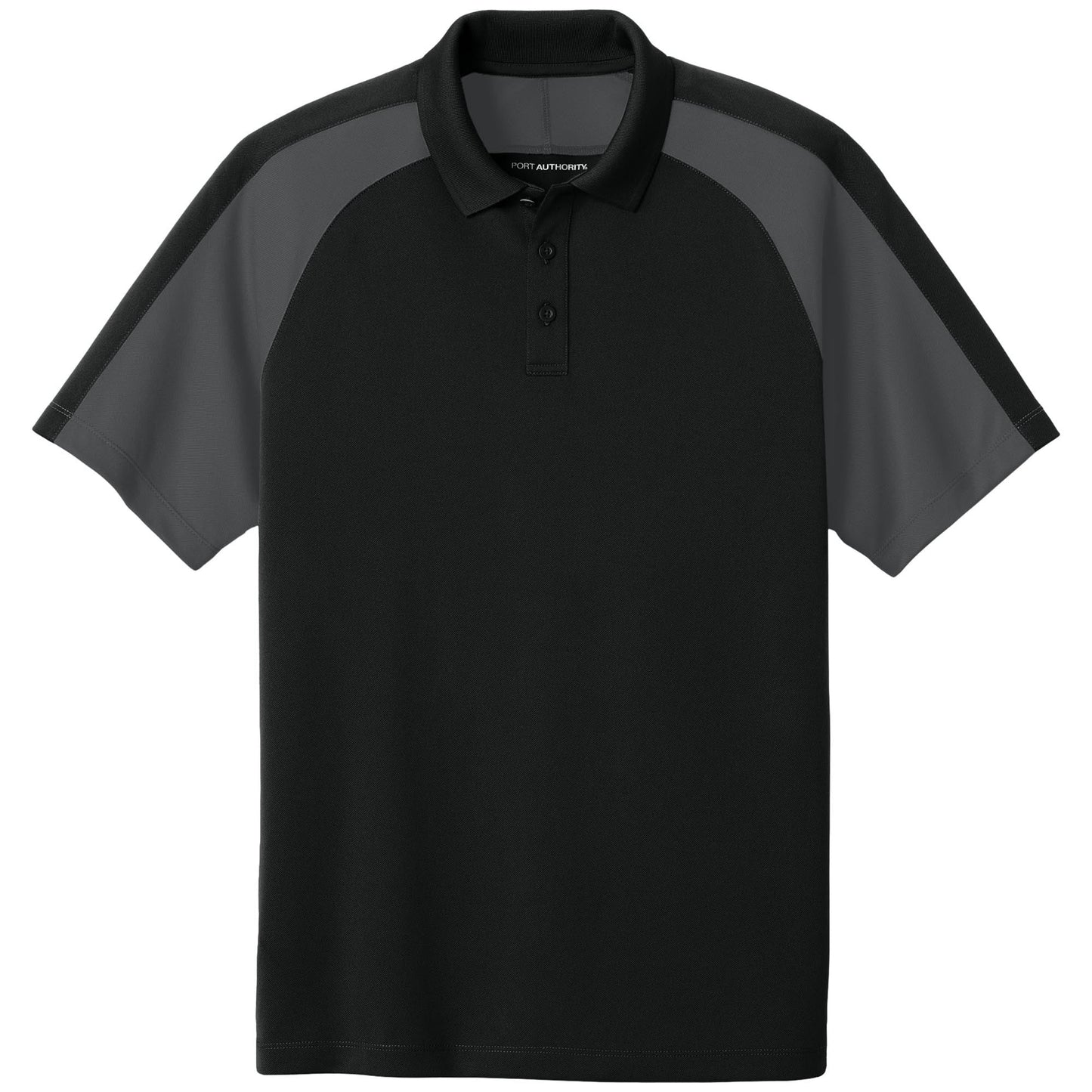 Deep Black/Rich Red Polo Shirt - Port Authority - Soft Fabric