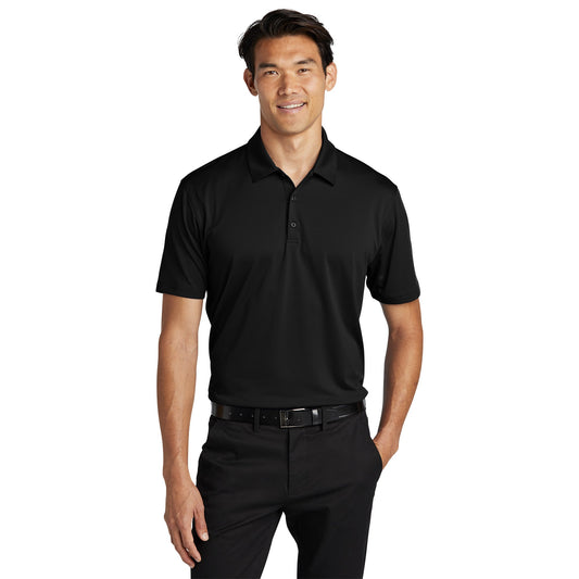 Black Polo Shirt - Port Authority - Performance Fabric