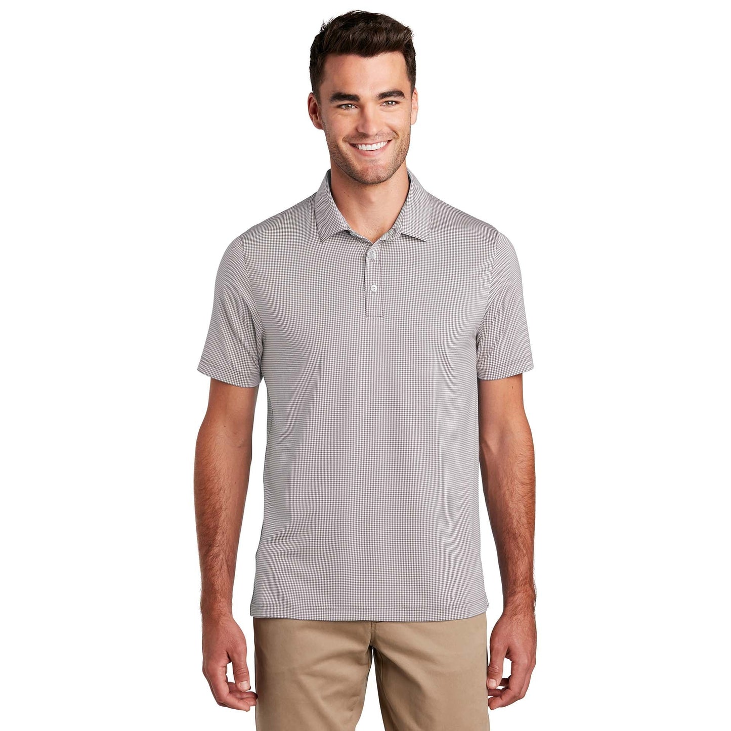 Black/White Polo Shirts - Port Authority - Stylish Comfort