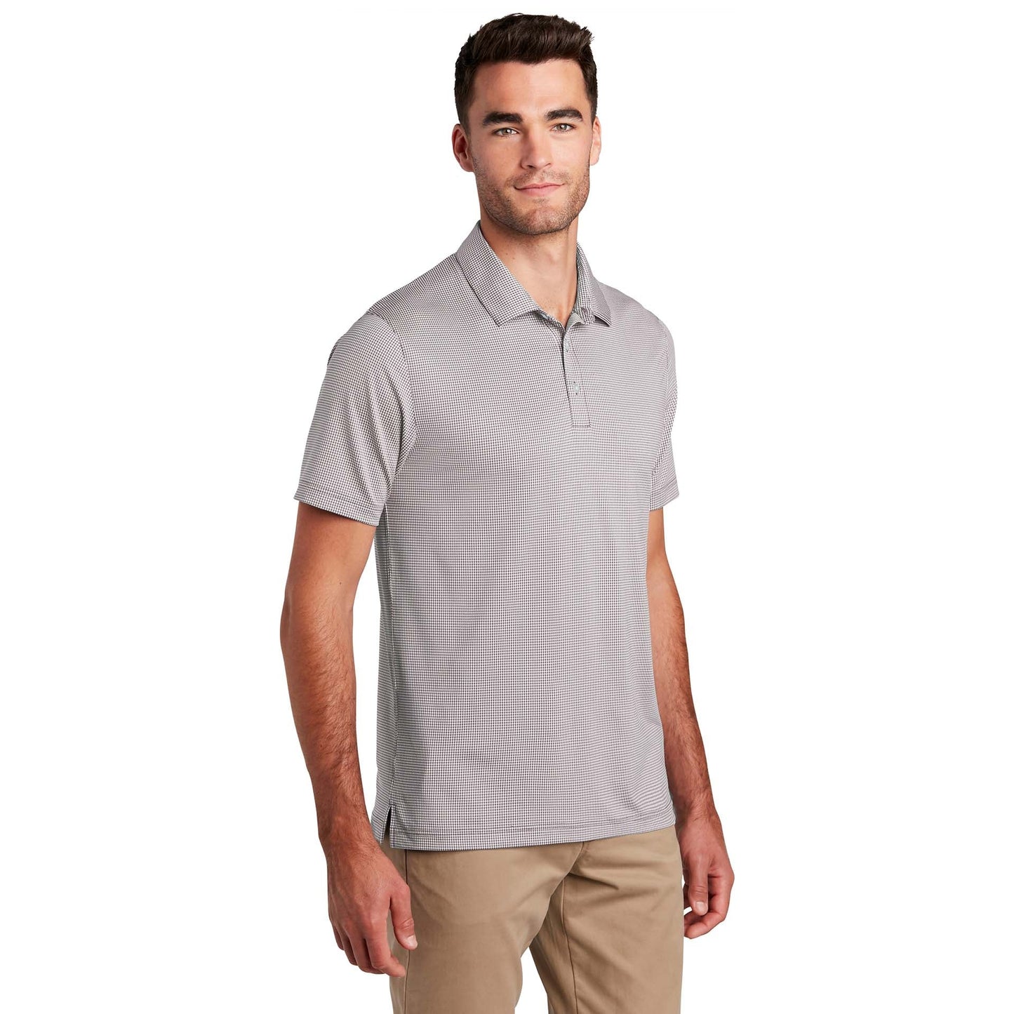 Black/White Polo Shirts - Port Authority - Stylish Comfort