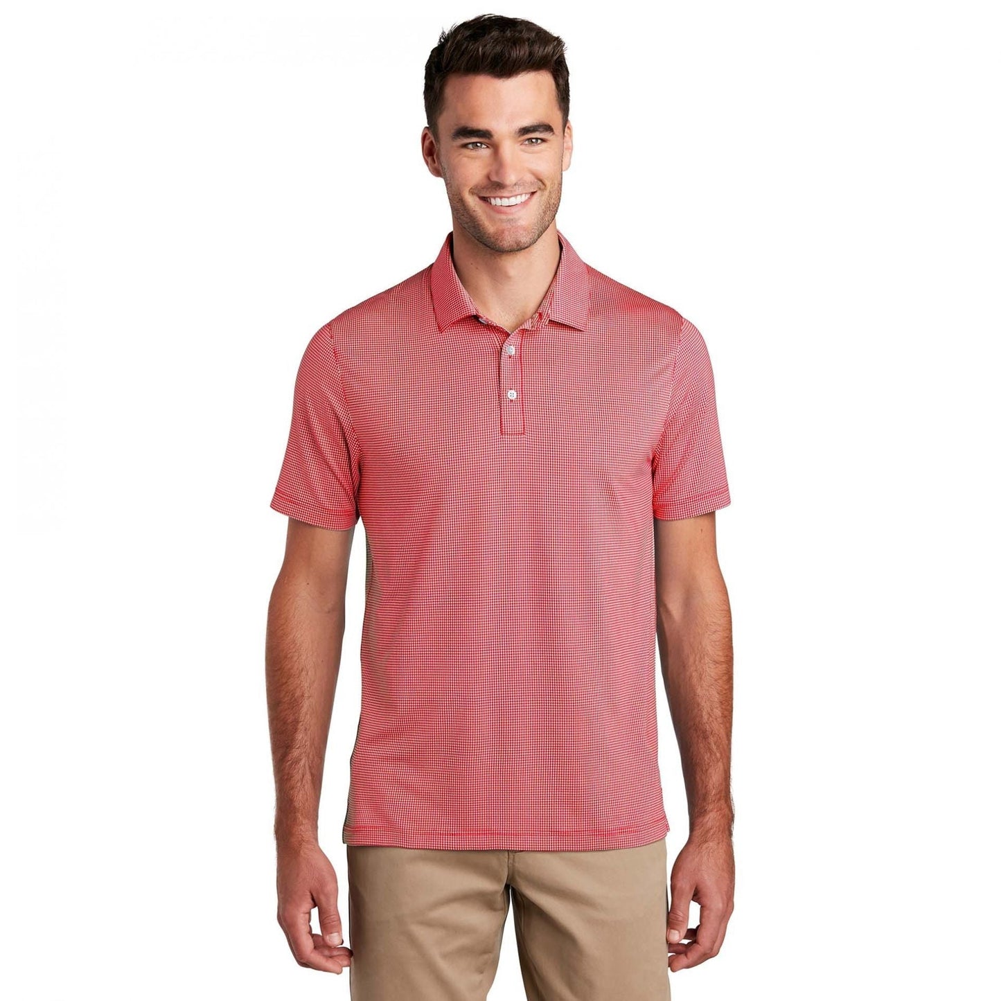 Black/White Polo Shirts - Port Authority - Stylish Comfort