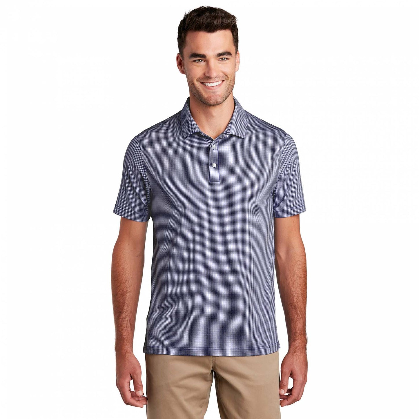 Black/White Polo Shirts - Port Authority - Stylish Comfort
