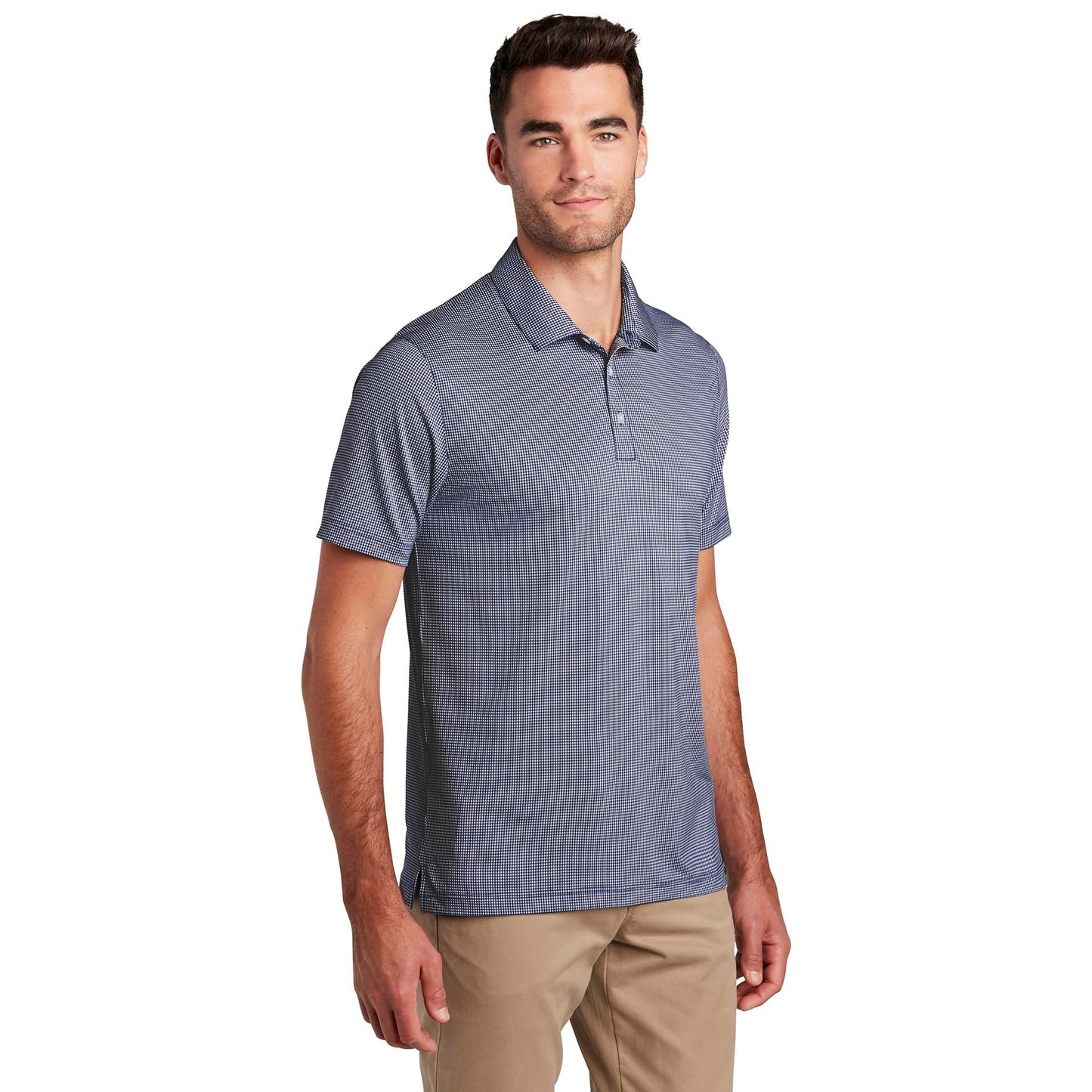 Black/White Polo Shirts - Port Authority - Stylish Comfort