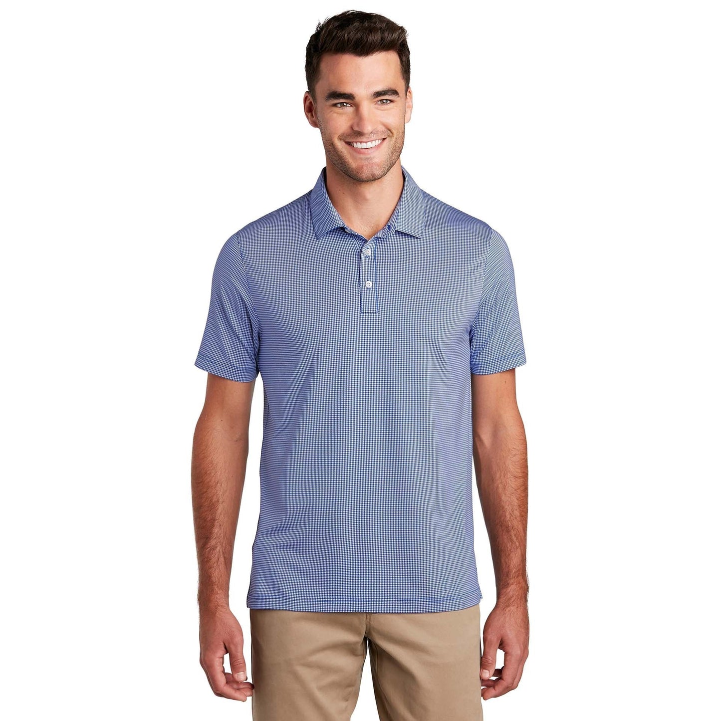 Black/White Polo Shirts - Port Authority - Stylish Comfort