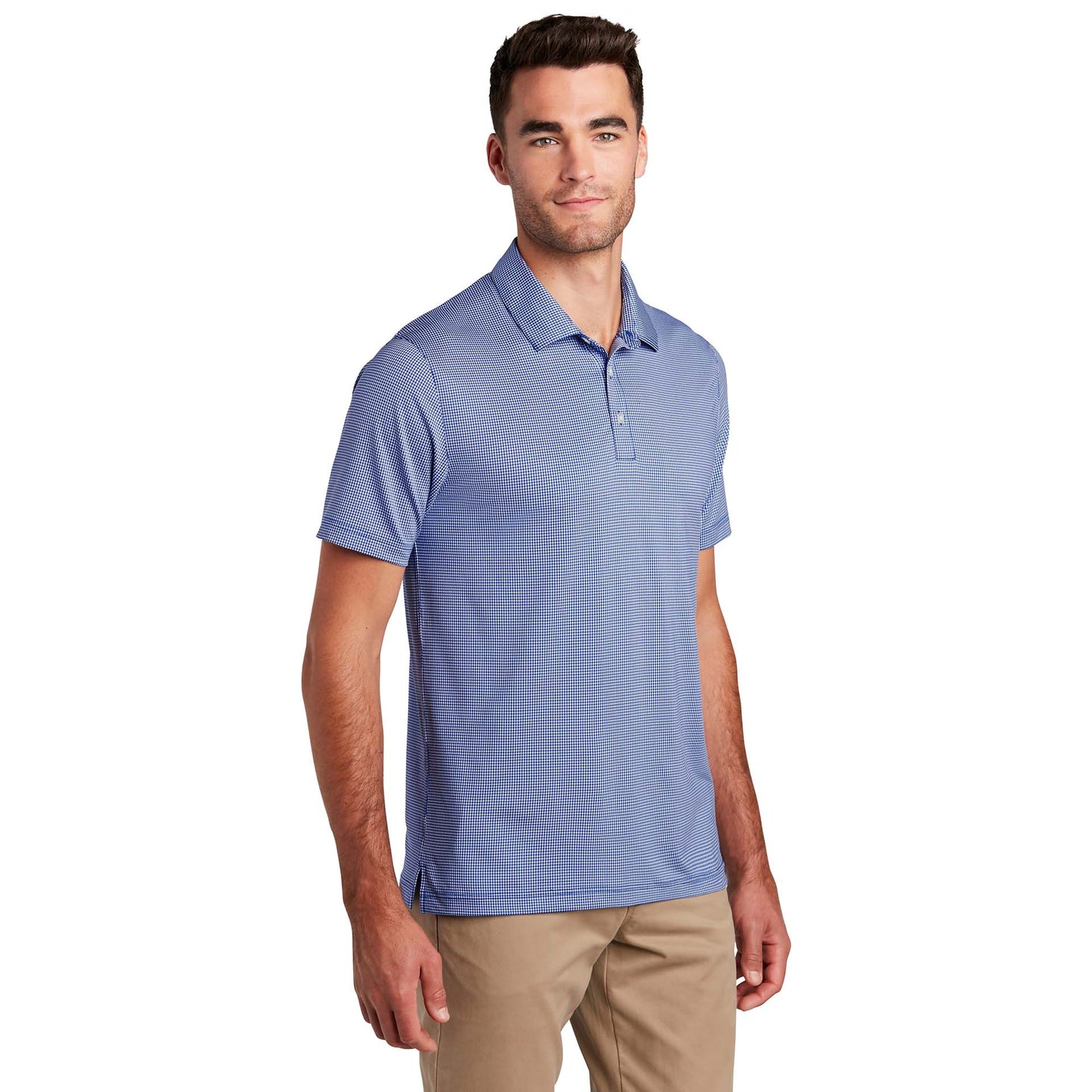 Black/White Polo Shirts - Port Authority - Stylish Comfort