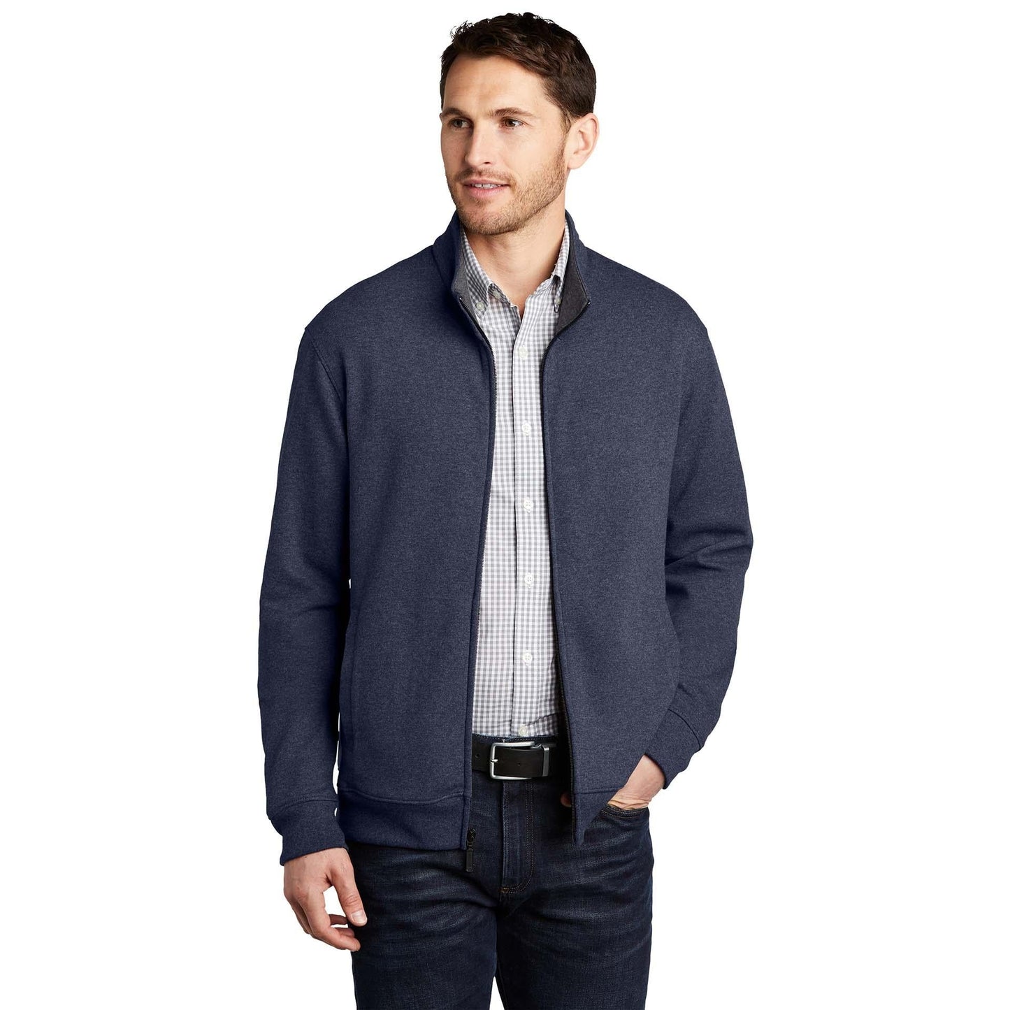 Charcoal Heather Sweatshirt - Port Authority - Soft Fabric