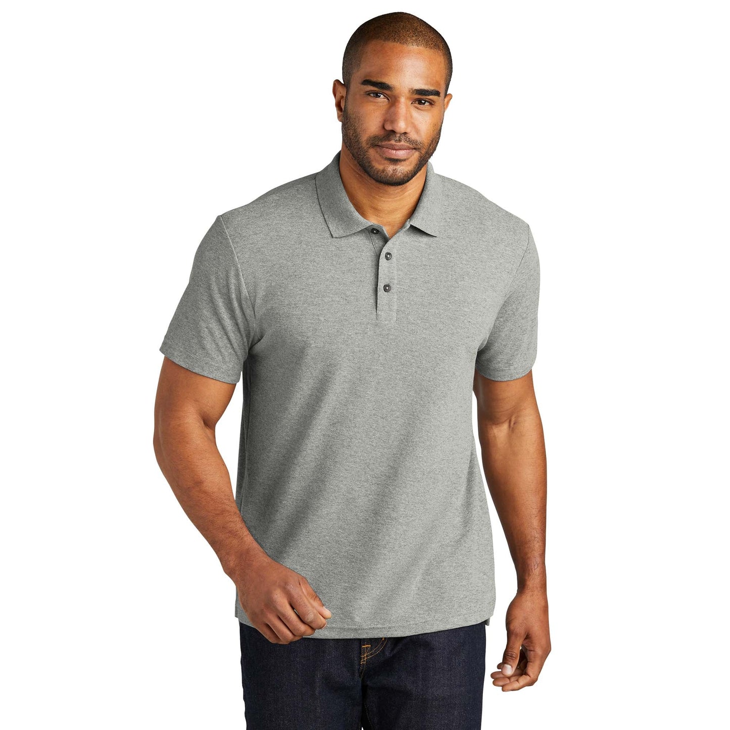 Black Polo Shirts - Port Authority - Eco-Friendly Fabric
