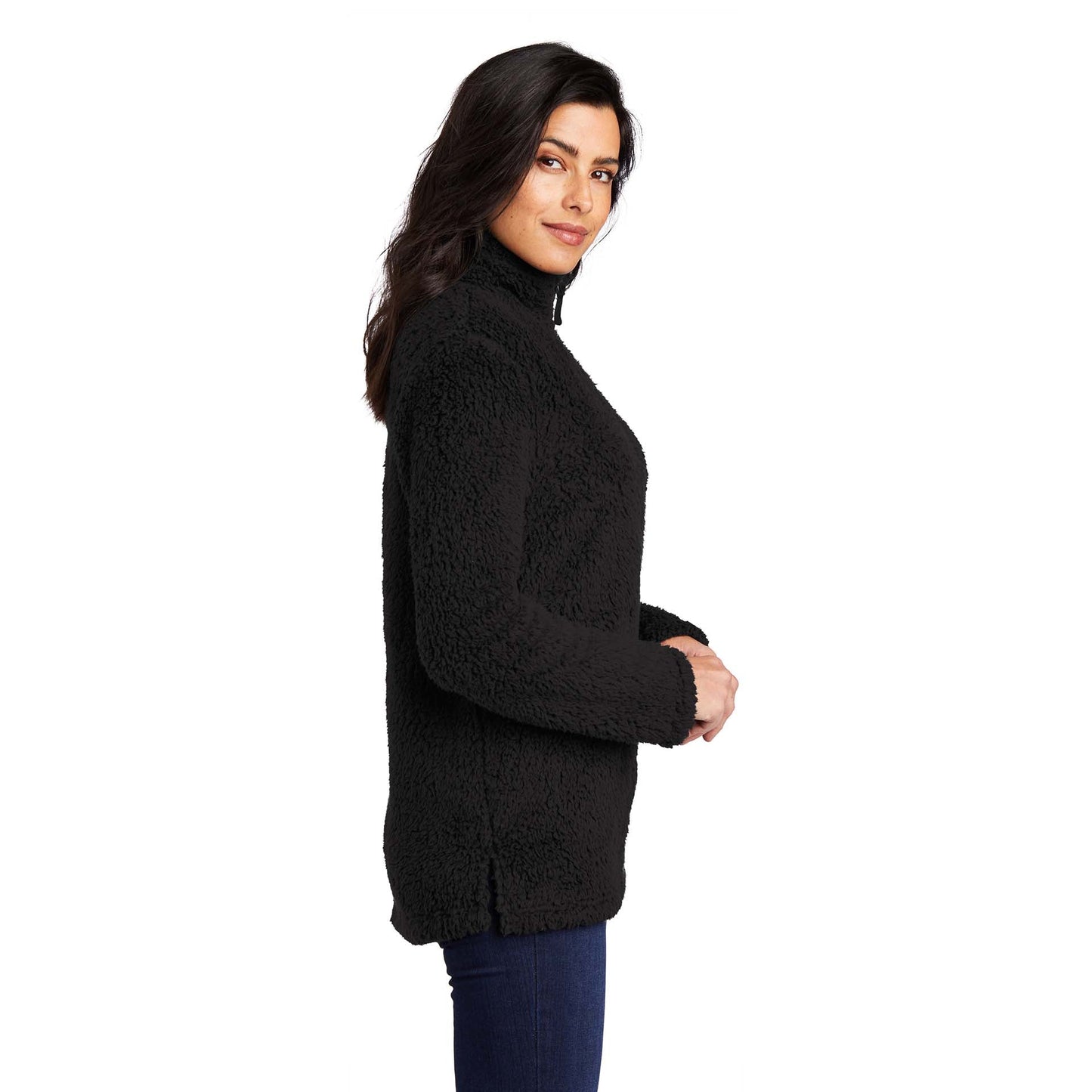 Black Cozy Sweatshirt - Port Authority - Fleece Fabric