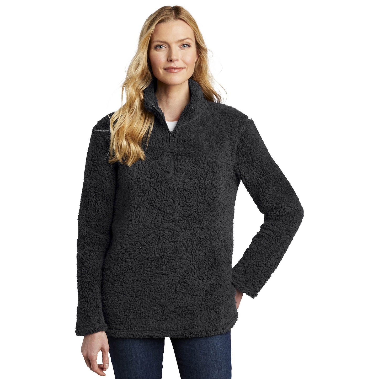 Black Cozy Sweatshirt - Port Authority - Fleece Fabric