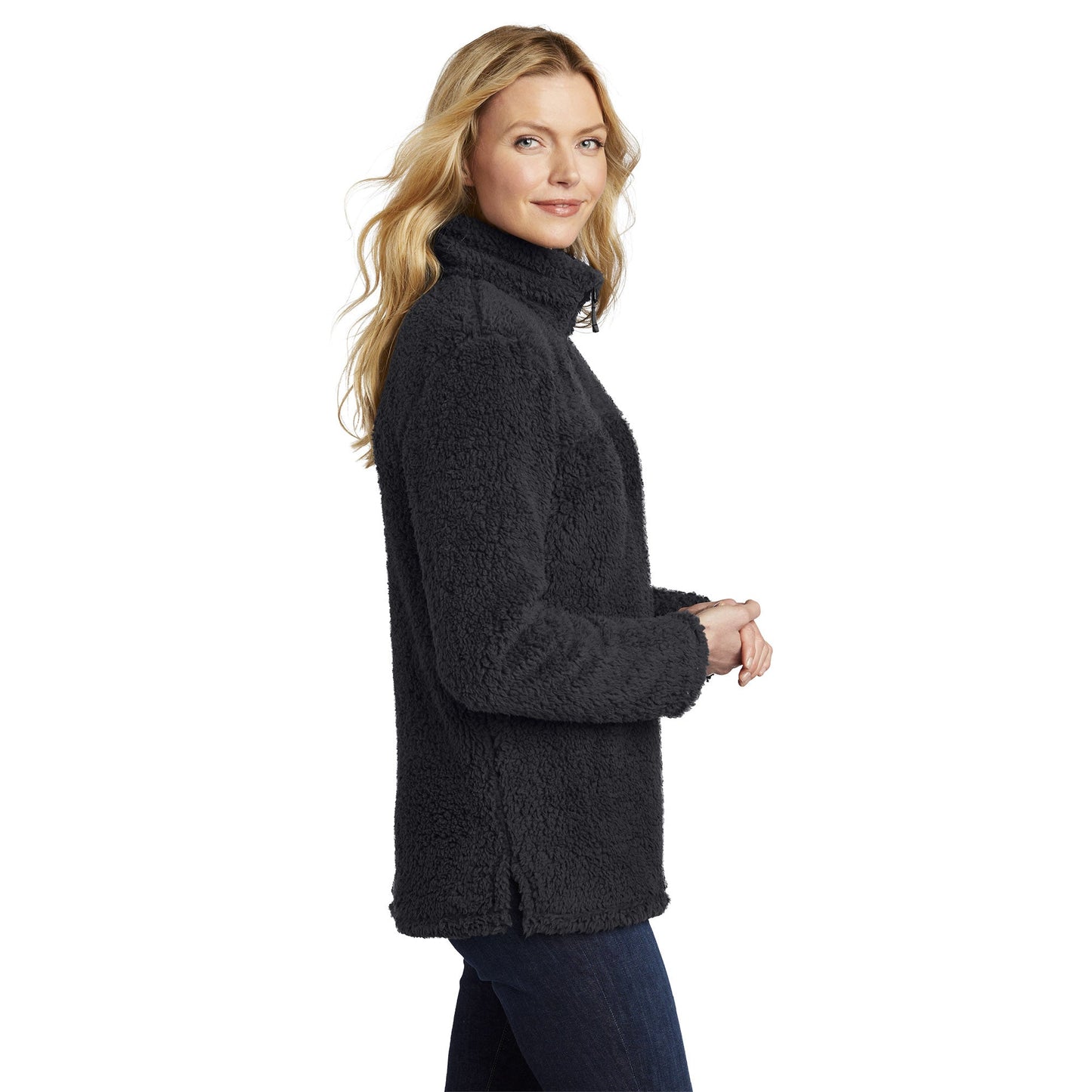 Black Cozy Sweatshirt - Port Authority - Fleece Fabric