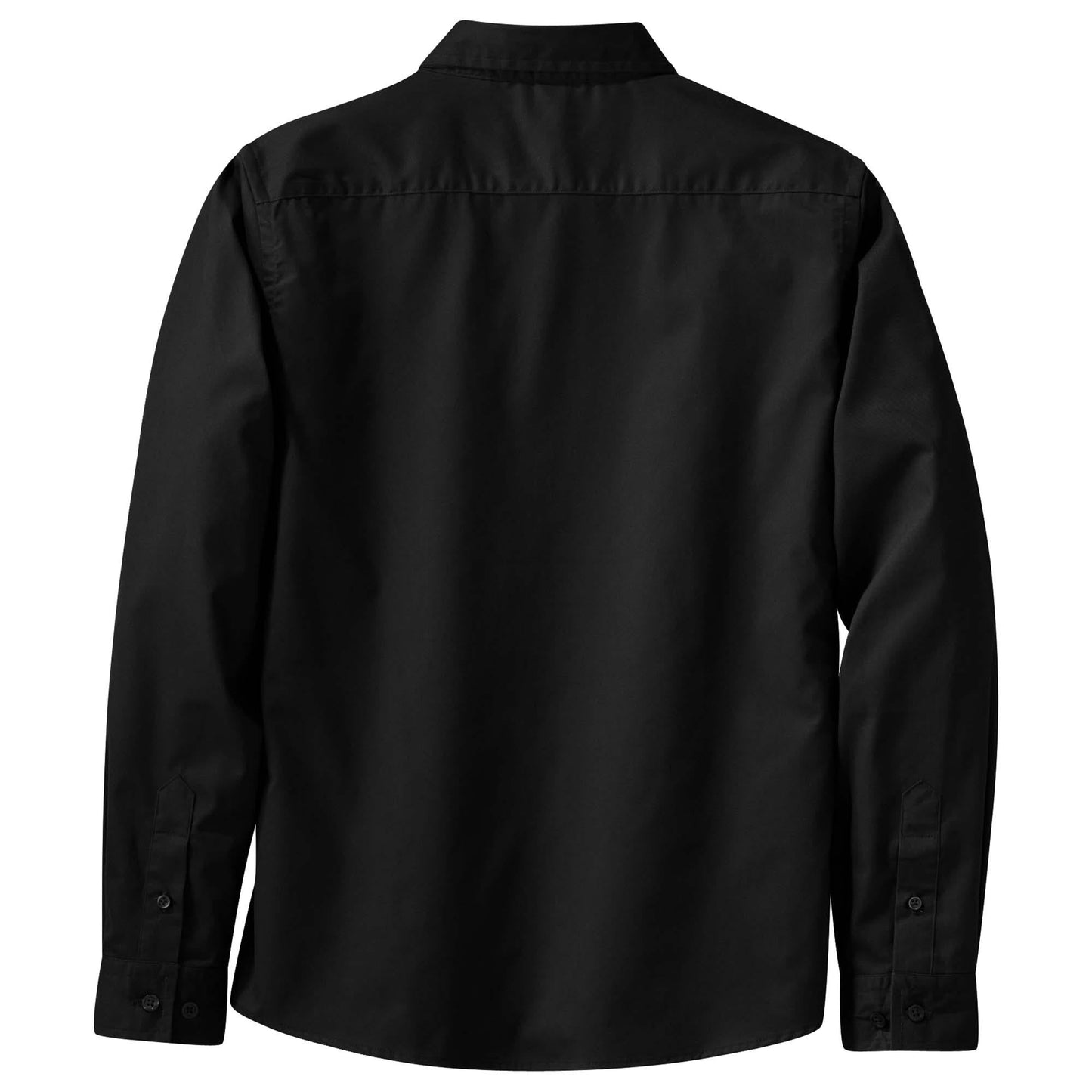 Black/Light Stone Button Up Shirt - Port Authority - Easy Care