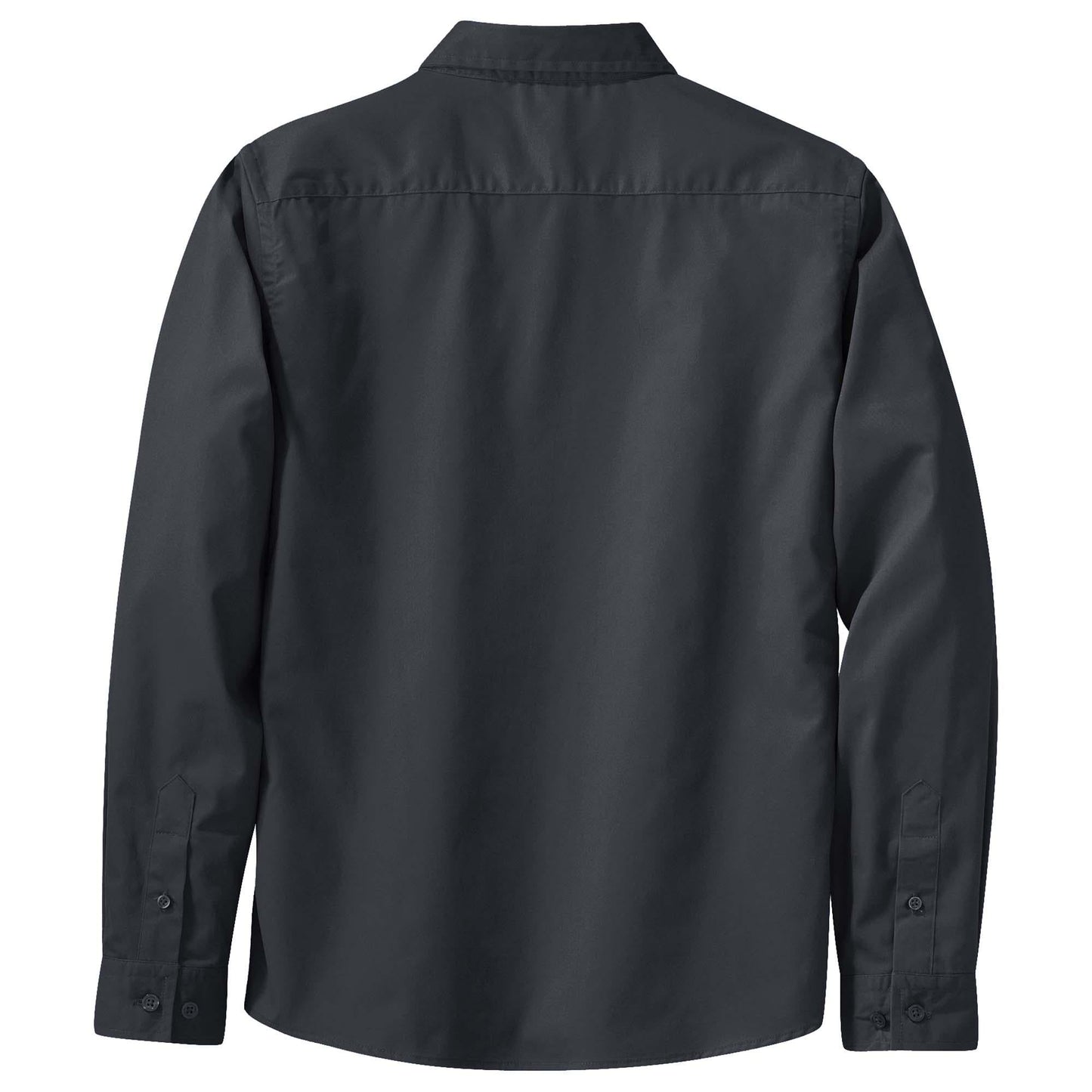 Black/Light Stone Button Up Shirt - Port Authority - Easy Care