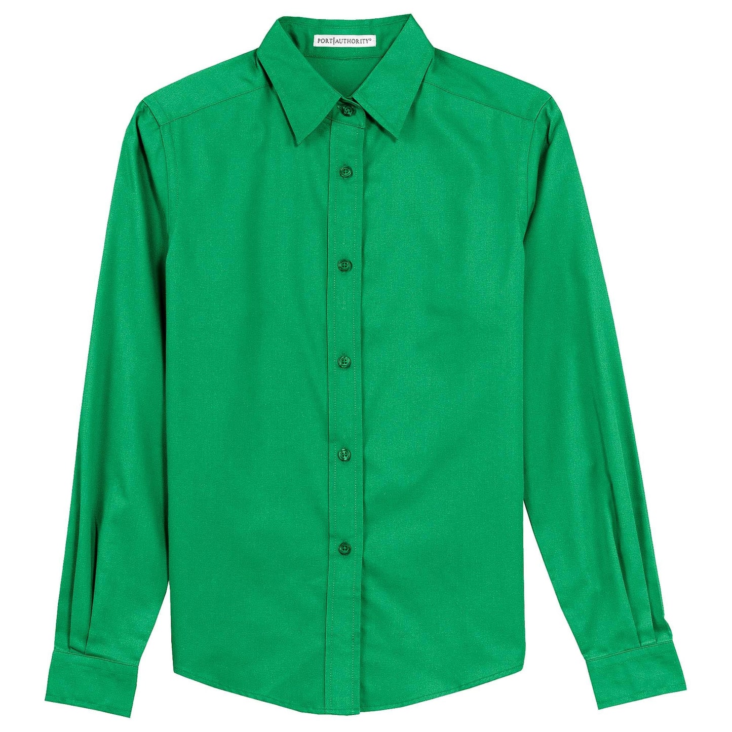 Black/Light Stone Button Up Shirt - Port Authority - Easy Care