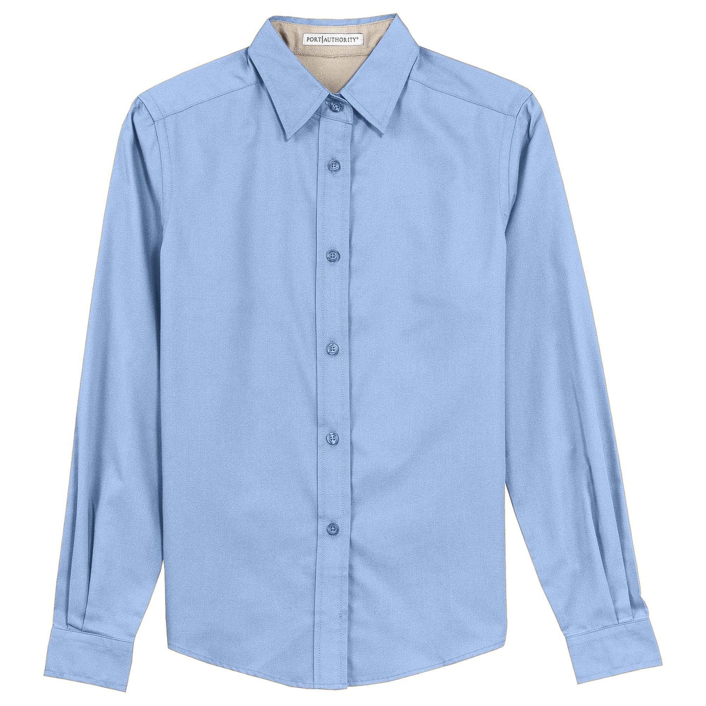Black/Light Stone Button Up Shirt - Port Authority - Easy Care
