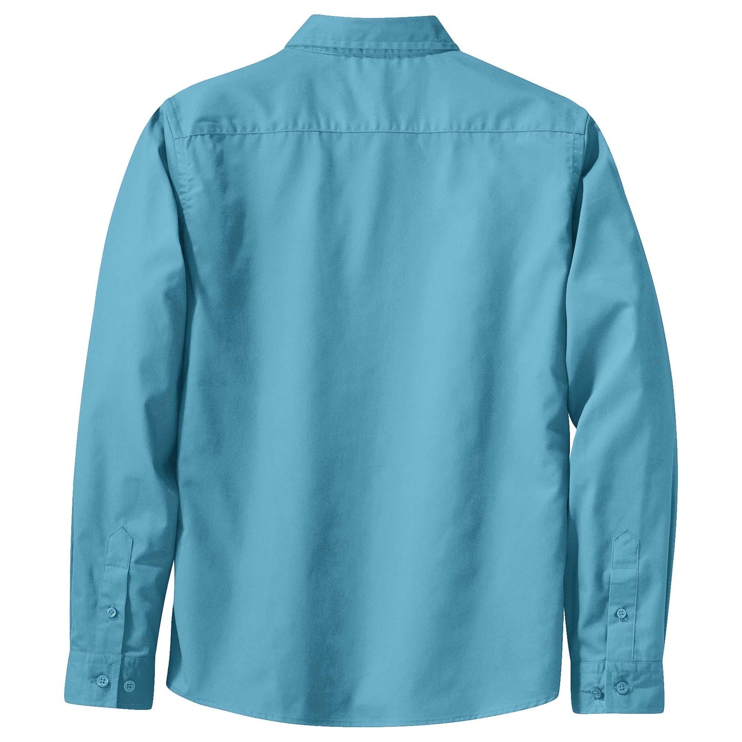 Black/Light Stone Button Up Shirt - Port Authority - Easy Care