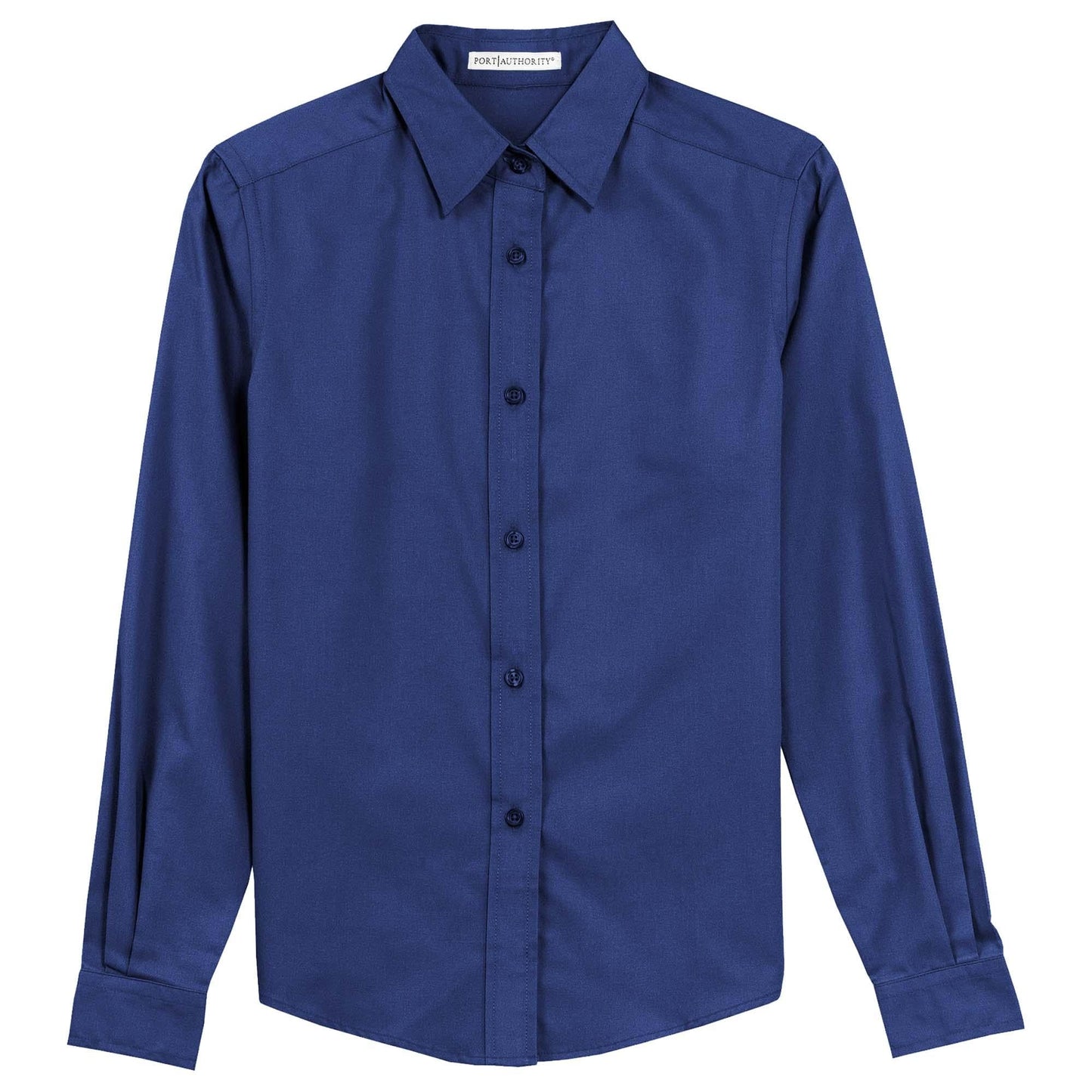 Black/Light Stone Button Up Shirt - Port Authority - Easy Care