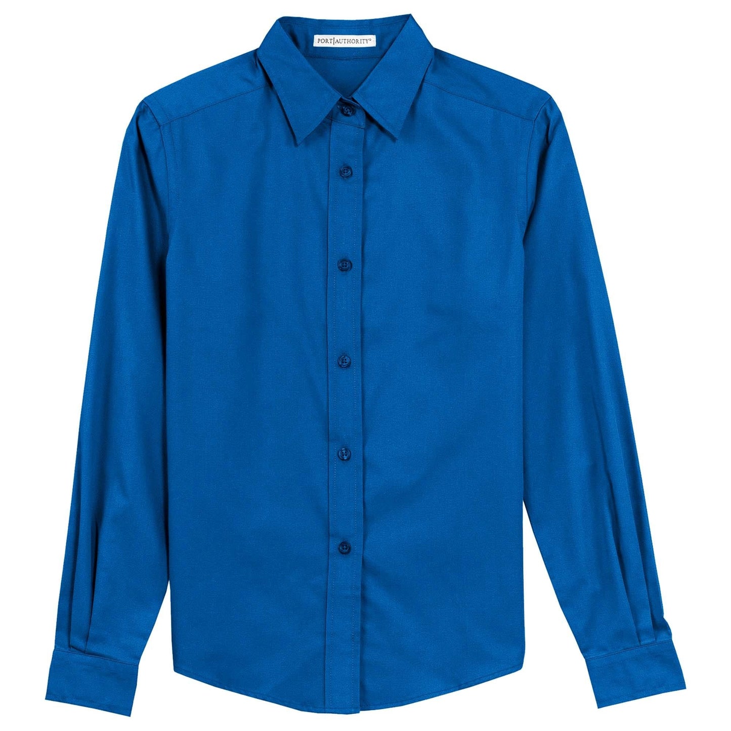 Black/Light Stone Button Up Shirt - Port Authority - Easy Care