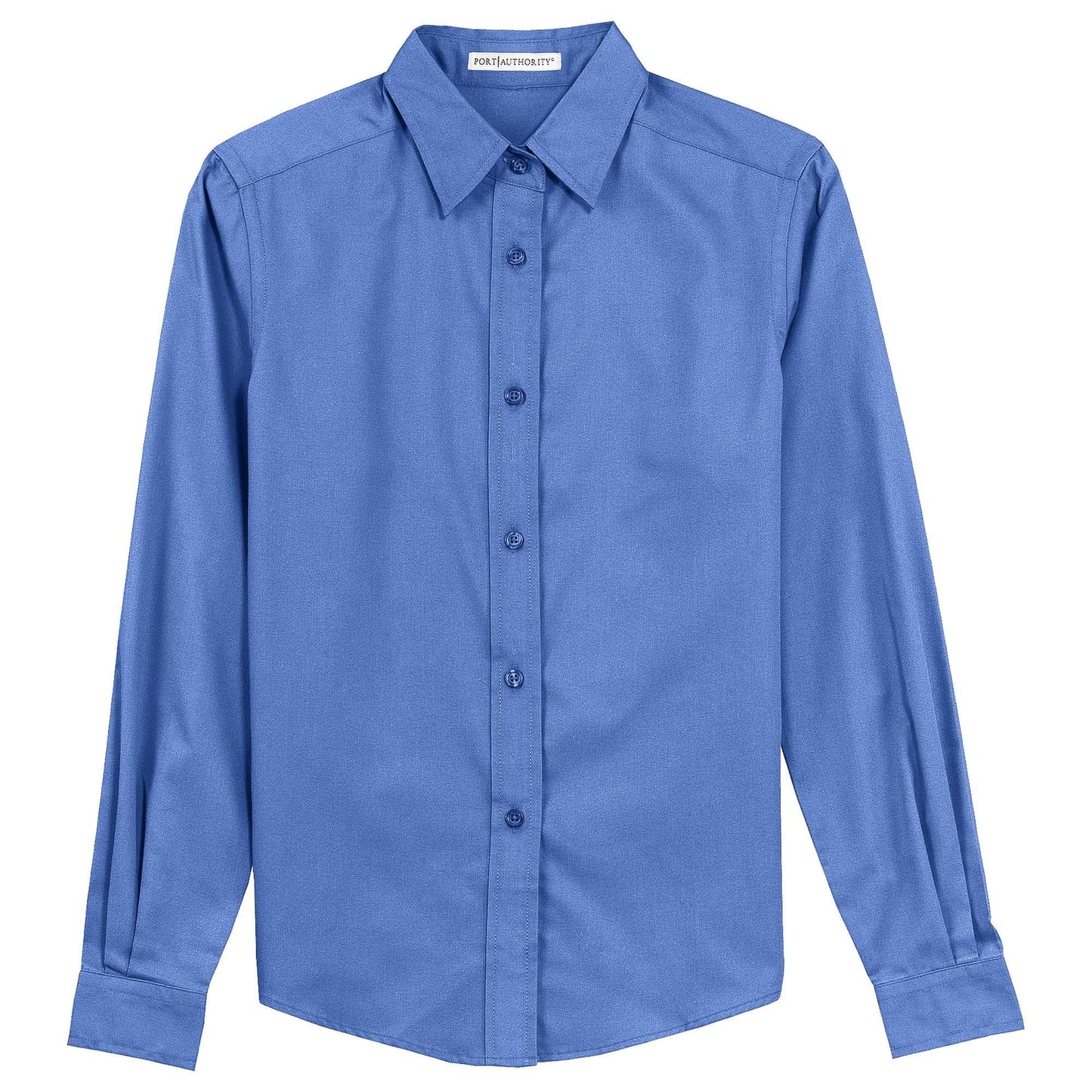 Black/Light Stone Button Up Shirt - Port Authority - Easy Care