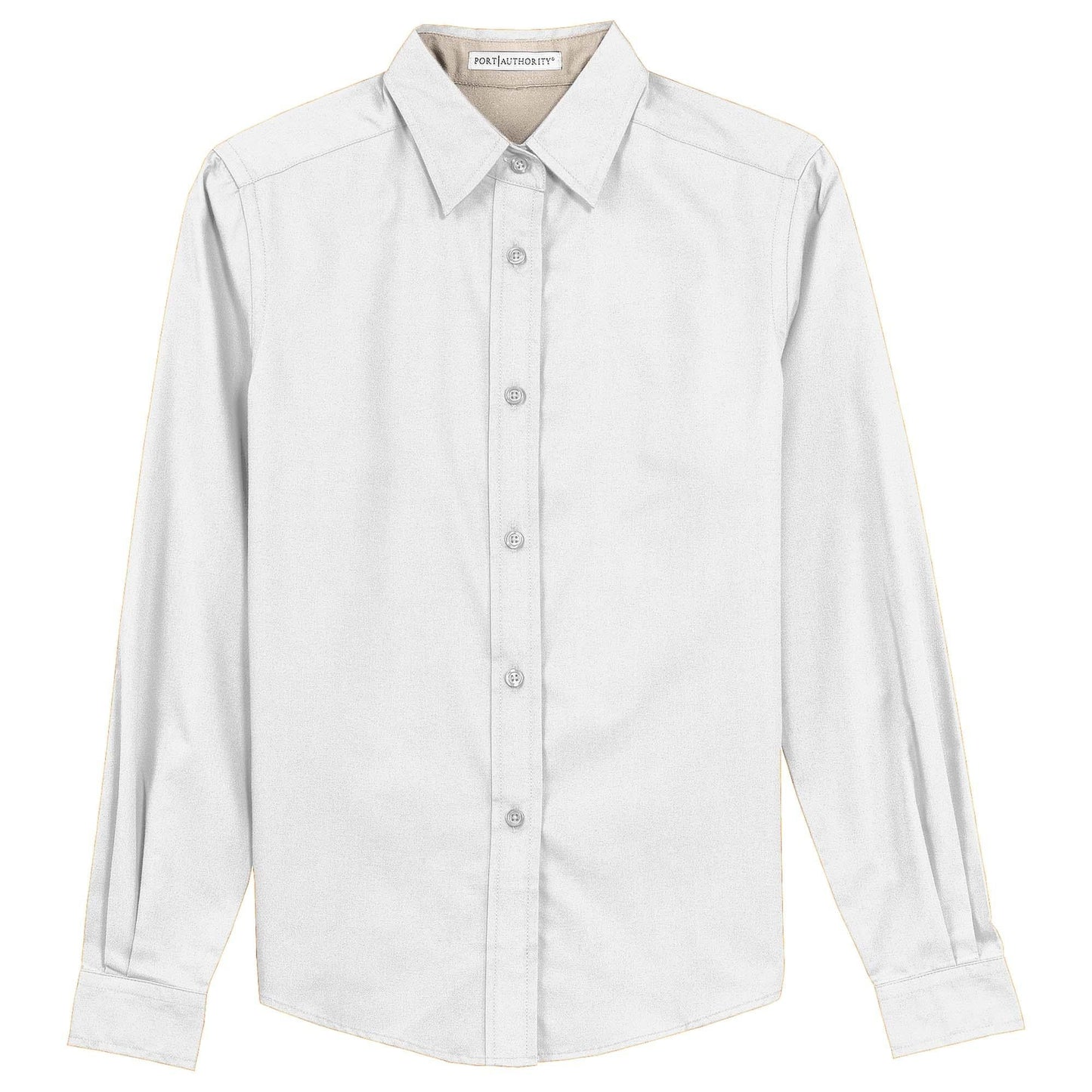 Black/Light Stone Button Up Shirt - Port Authority - Easy Care