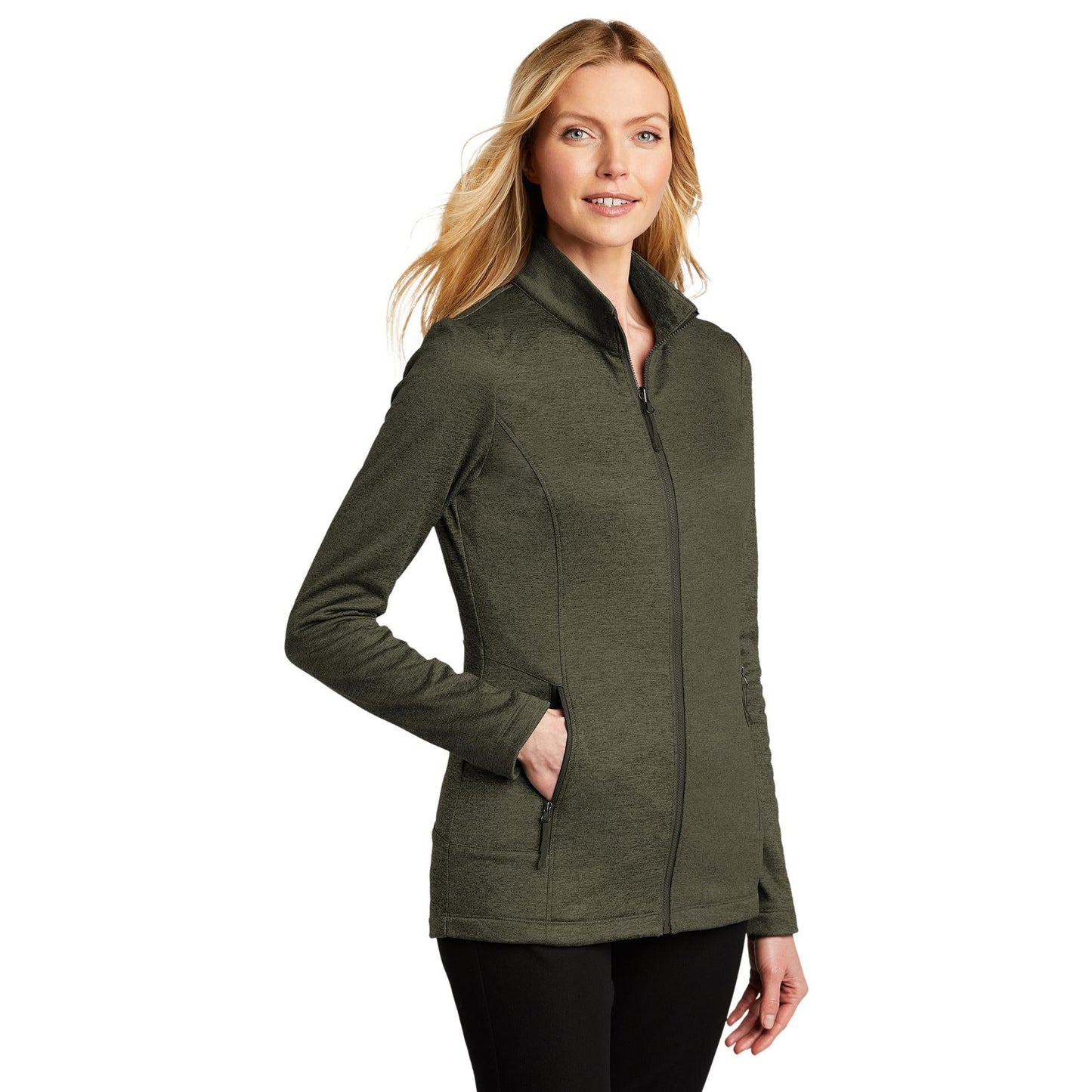 Deep Black Heather Jacket - Port Authority - Warm Fleece