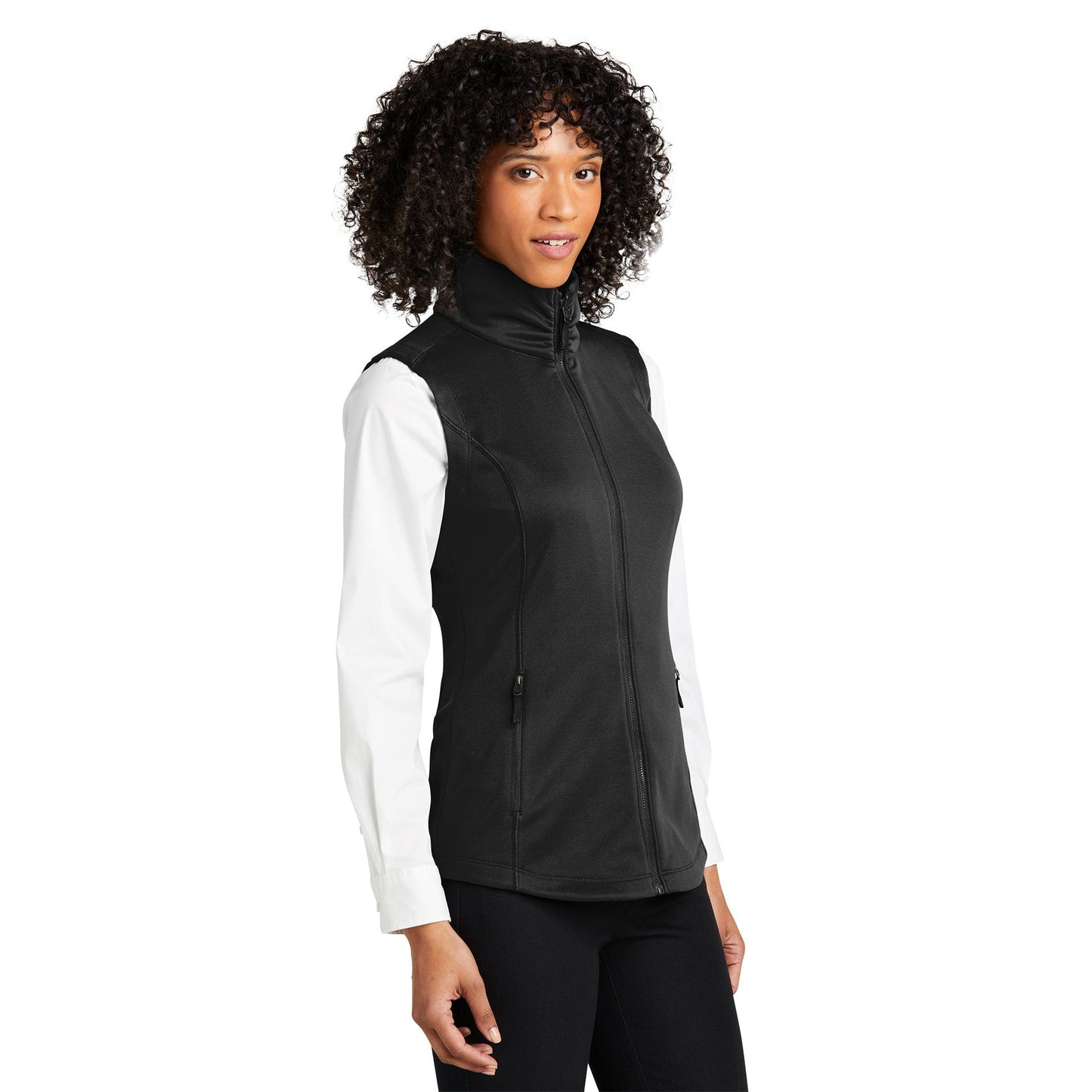 Deep Black Vests - Port Authority - Cozy Fleece