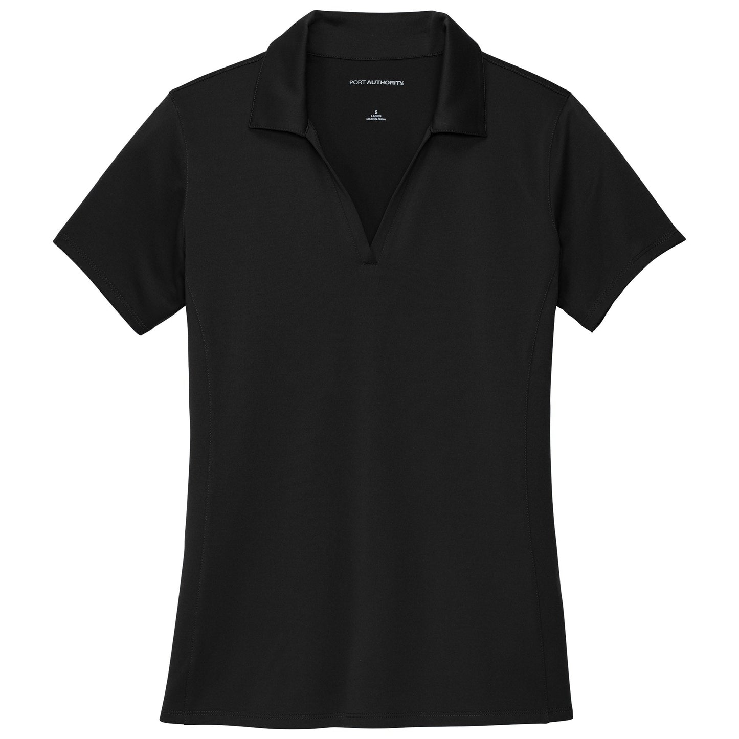 Black Performance Polo - Port Authority - Moisture-Wicking