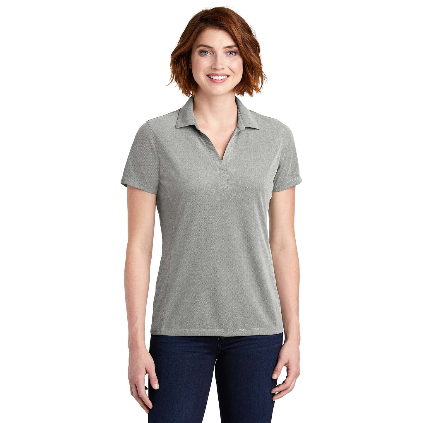 Black Polo Shirts - Port Authority - Soft Polyester Pique