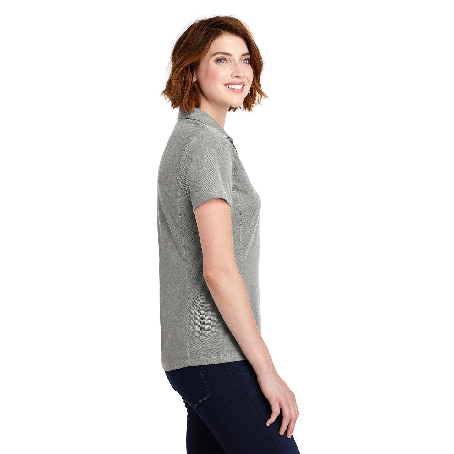 Black Polo Shirts - Port Authority - Soft Polyester Pique