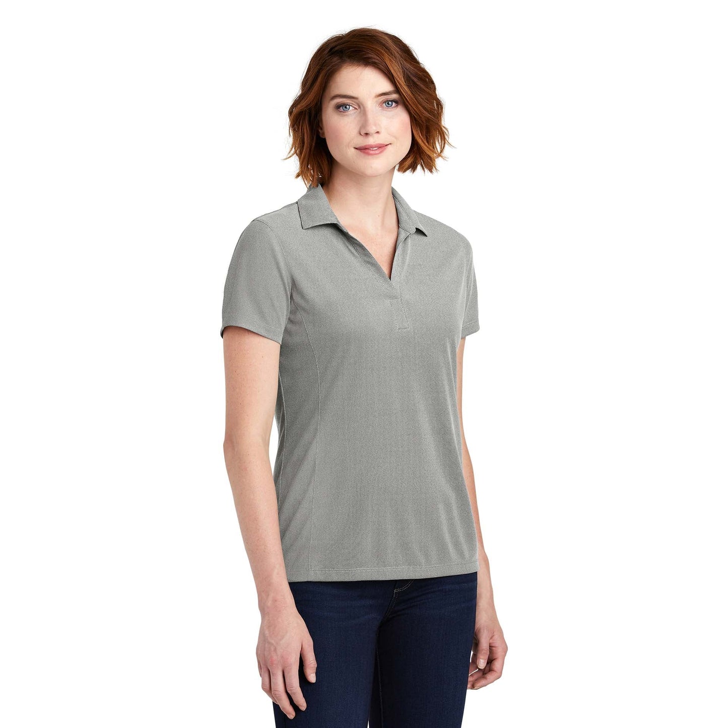 Black Polo Shirts - Port Authority - Soft Polyester Pique