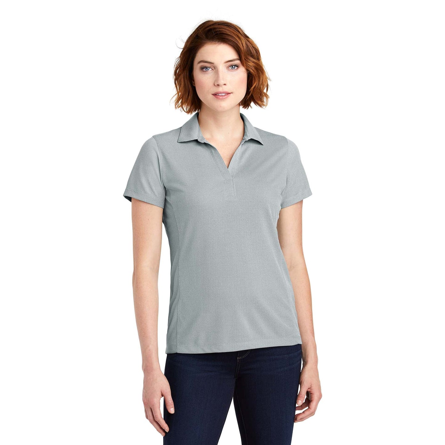 Black Polo Shirts - Port Authority - Soft Polyester Pique