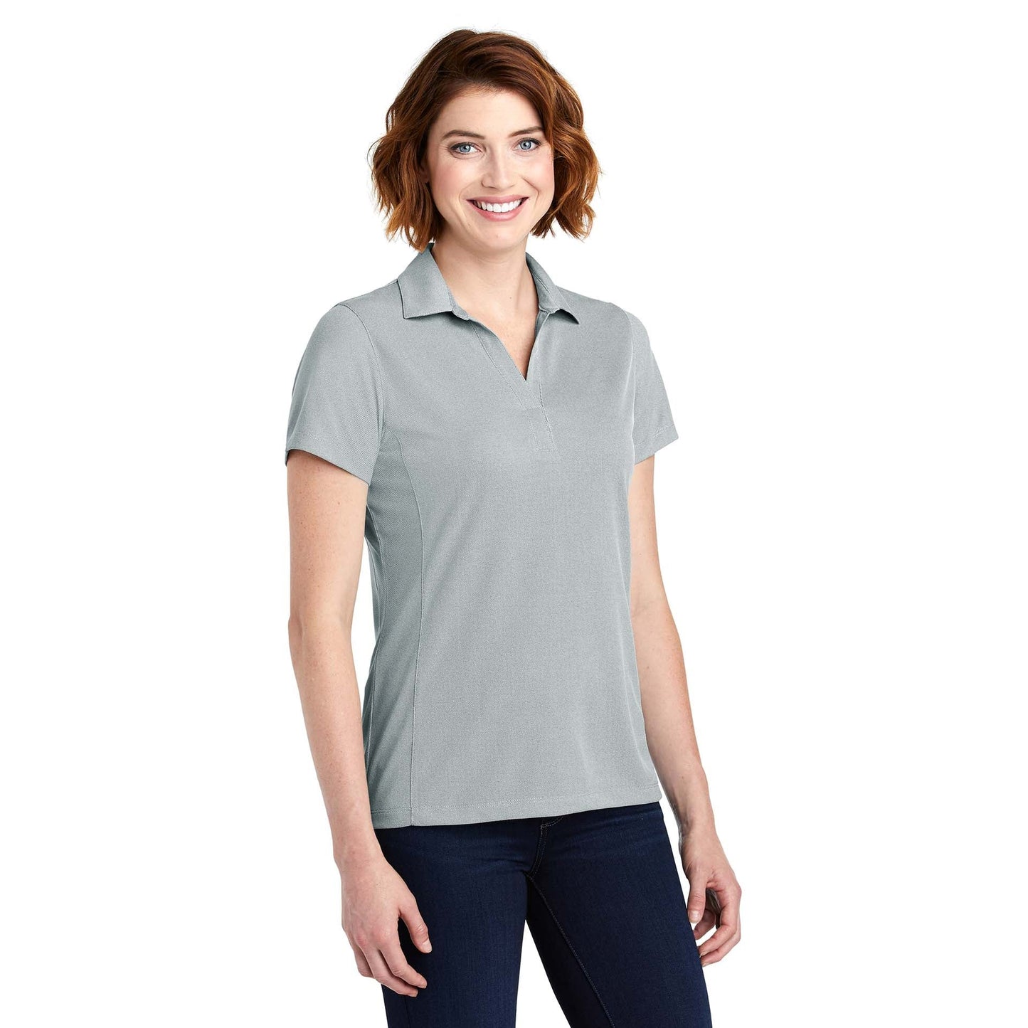 Black Polo Shirts - Port Authority - Soft Polyester Pique