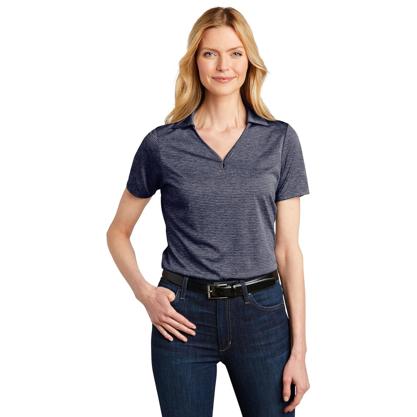 Deep Black Polo Shirts - Port Authority - Moisture Wicking