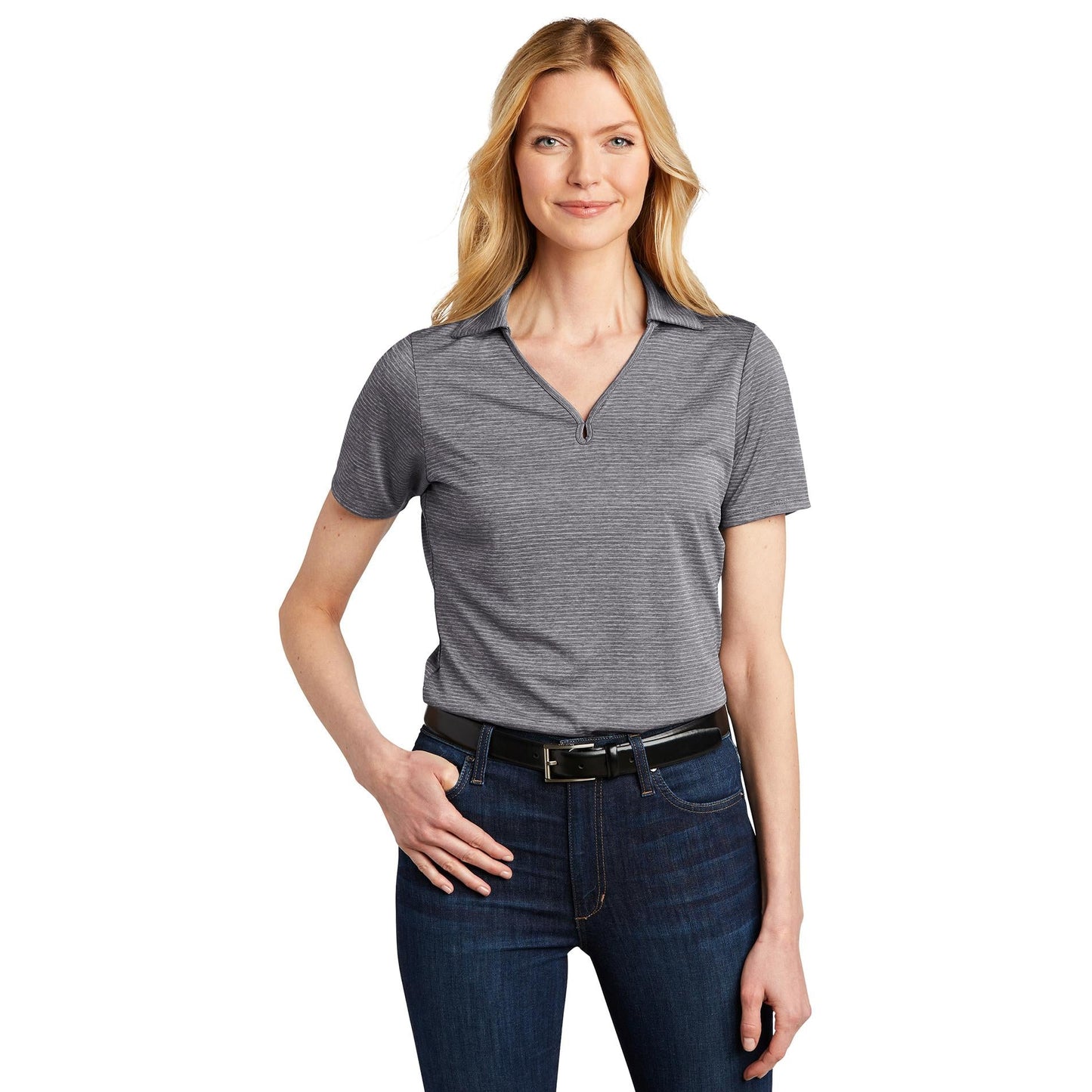 Deep Black Polo Shirts - Port Authority - Moisture Wicking