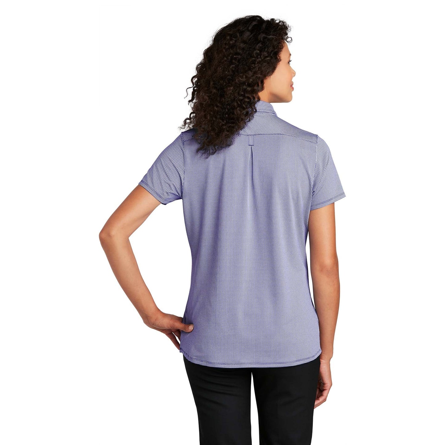 Black/White Polo Shirts - Port Authority - Stylish Poly