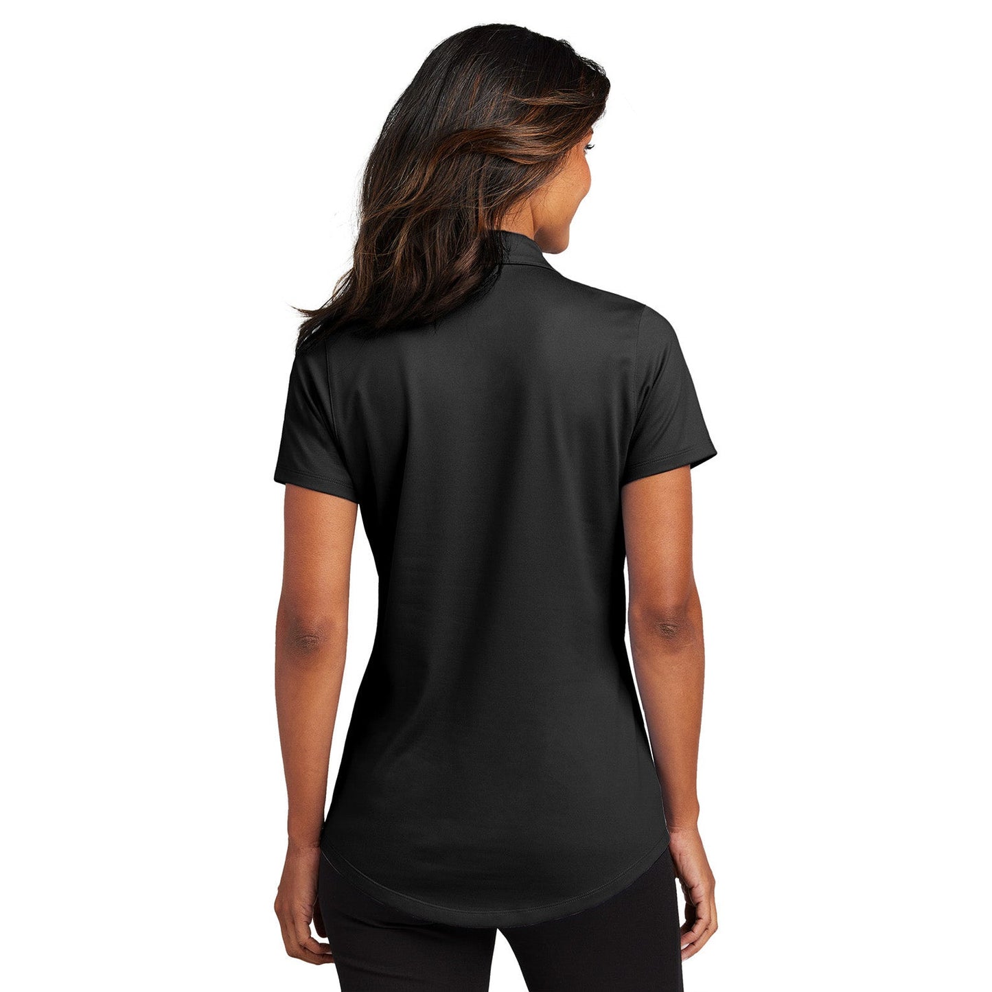 Black Stretch Polo Shirts - Port Authority - Moisture-Wicking