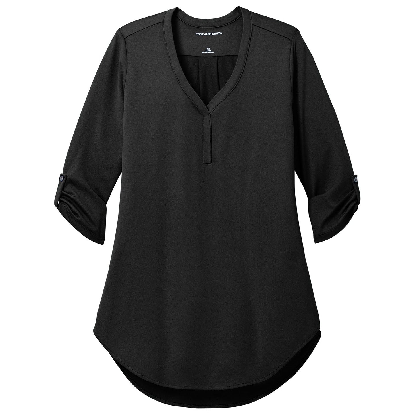 Black Blouses - Port Authority - Elegant Tunic Style