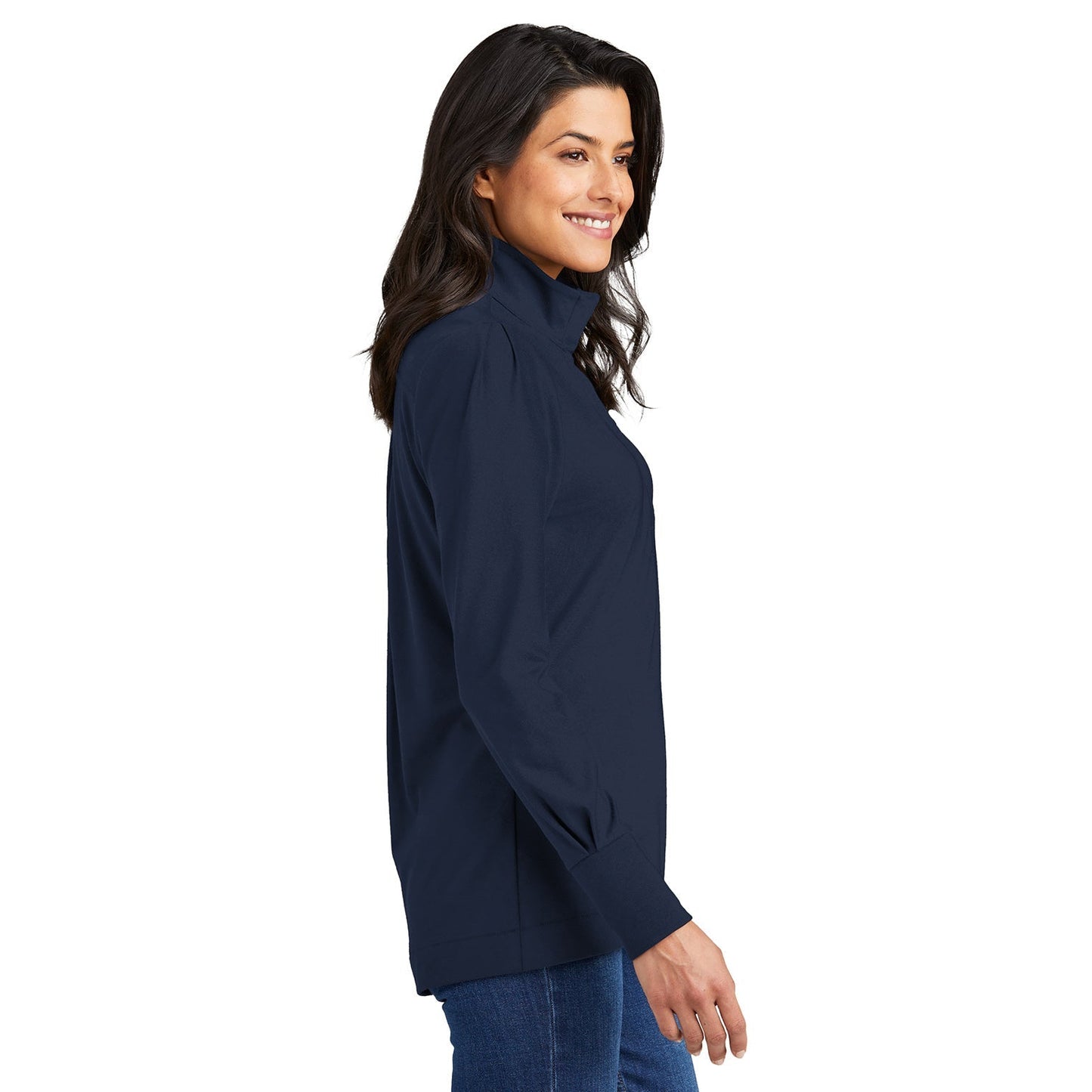Deep Black Sweatshirt - Port Authority - Stretch Fabric