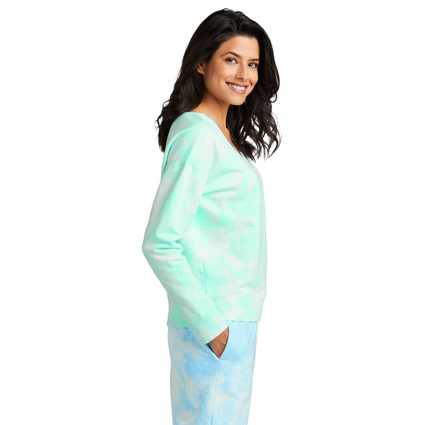 Amethyst Sweatshirt - Port & Company - Soft Tie-Dye