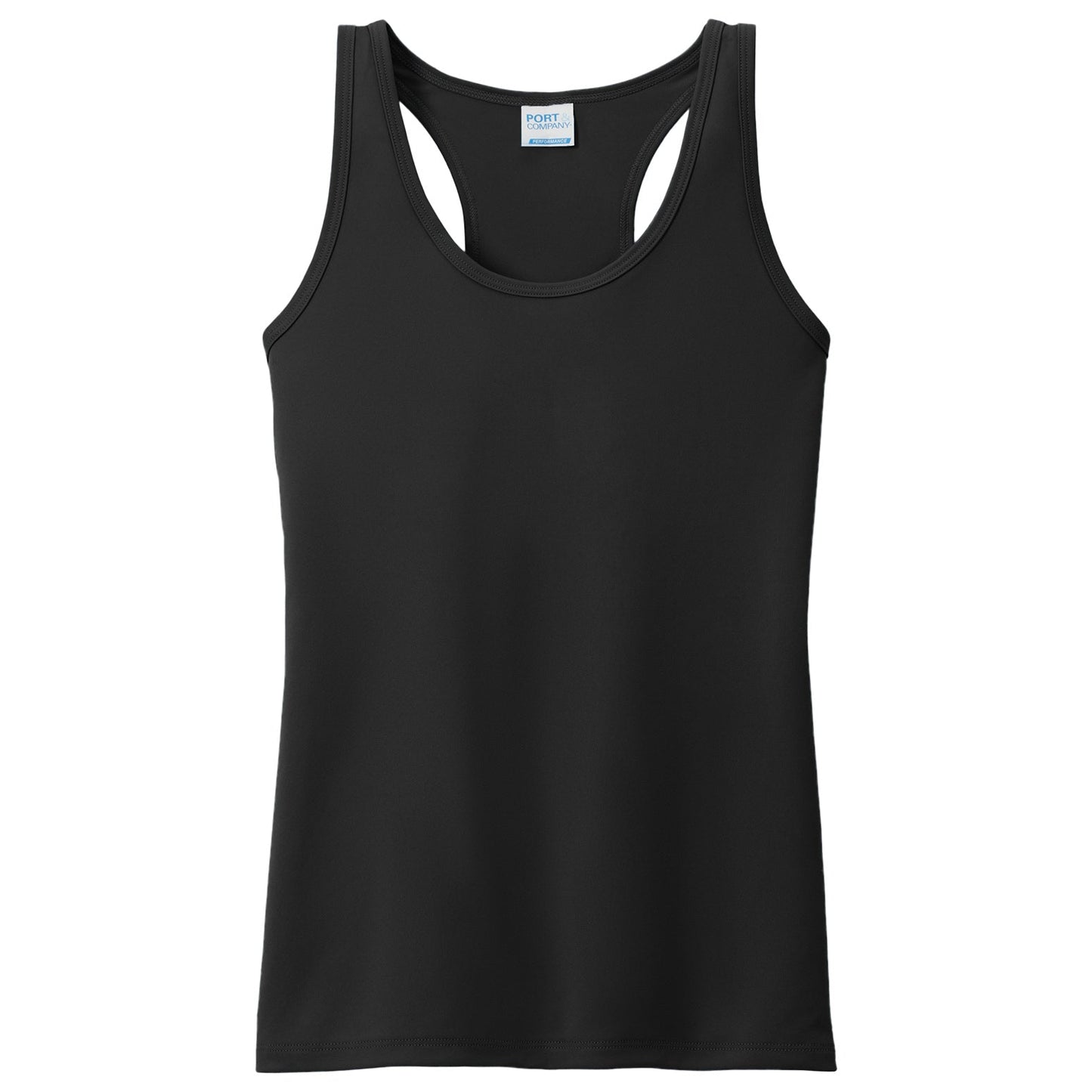 Jet Black Tank Tops - Port & Company - Performance Fabric