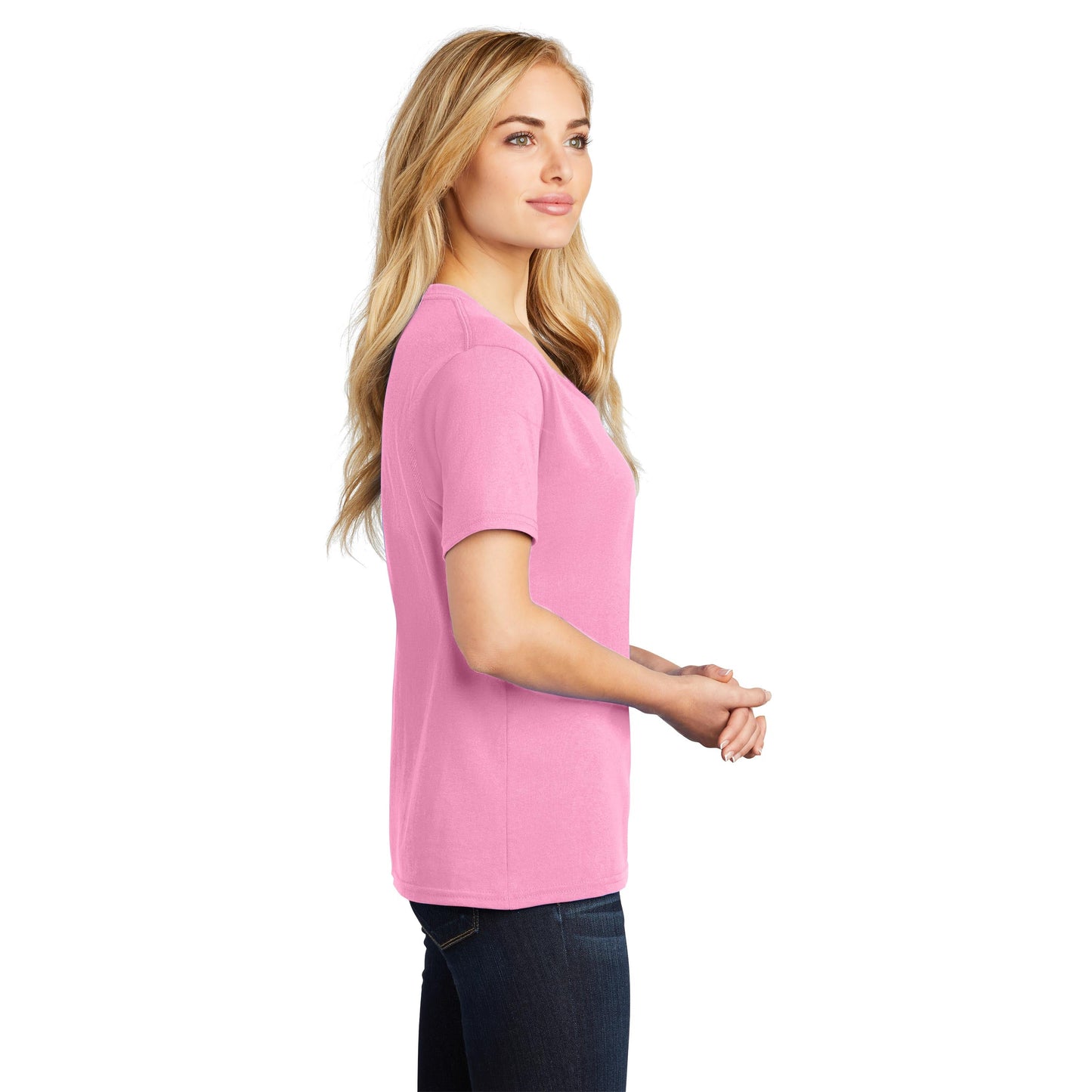Teal V-Neck Tee - Port & Company - Stylish Cotton