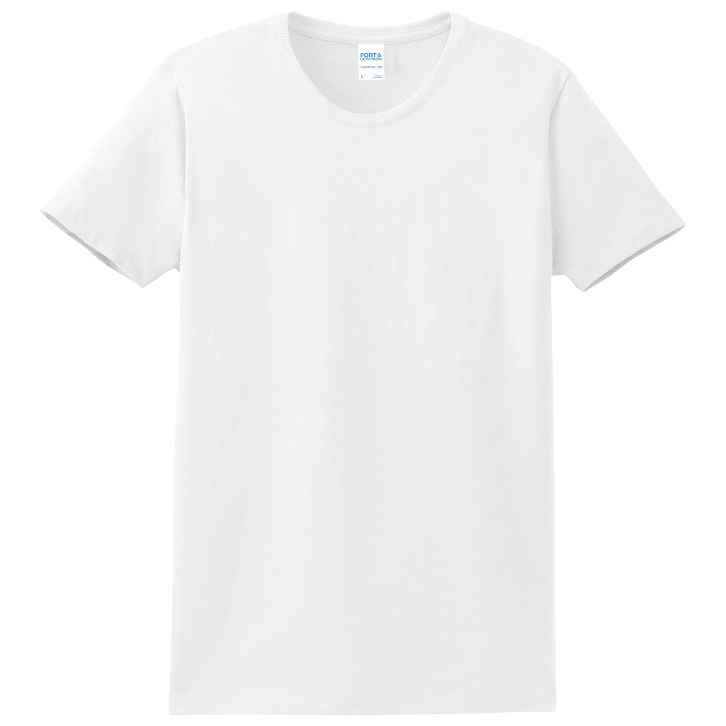 White T-Shirts - Port & Company - Essential Fit - Soft Cotton