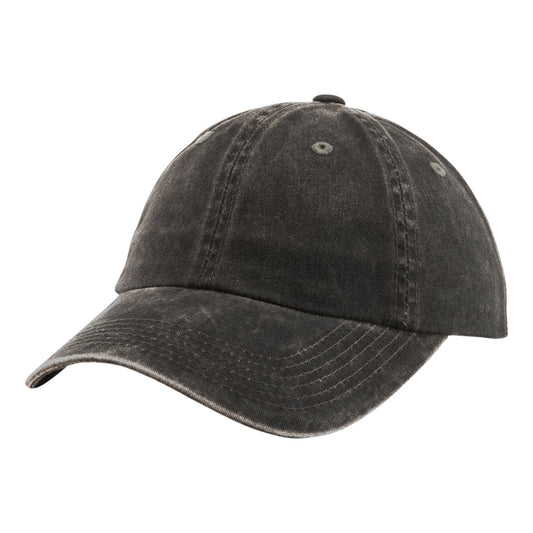Black Ball Cap - Port Authority - Garment Washed