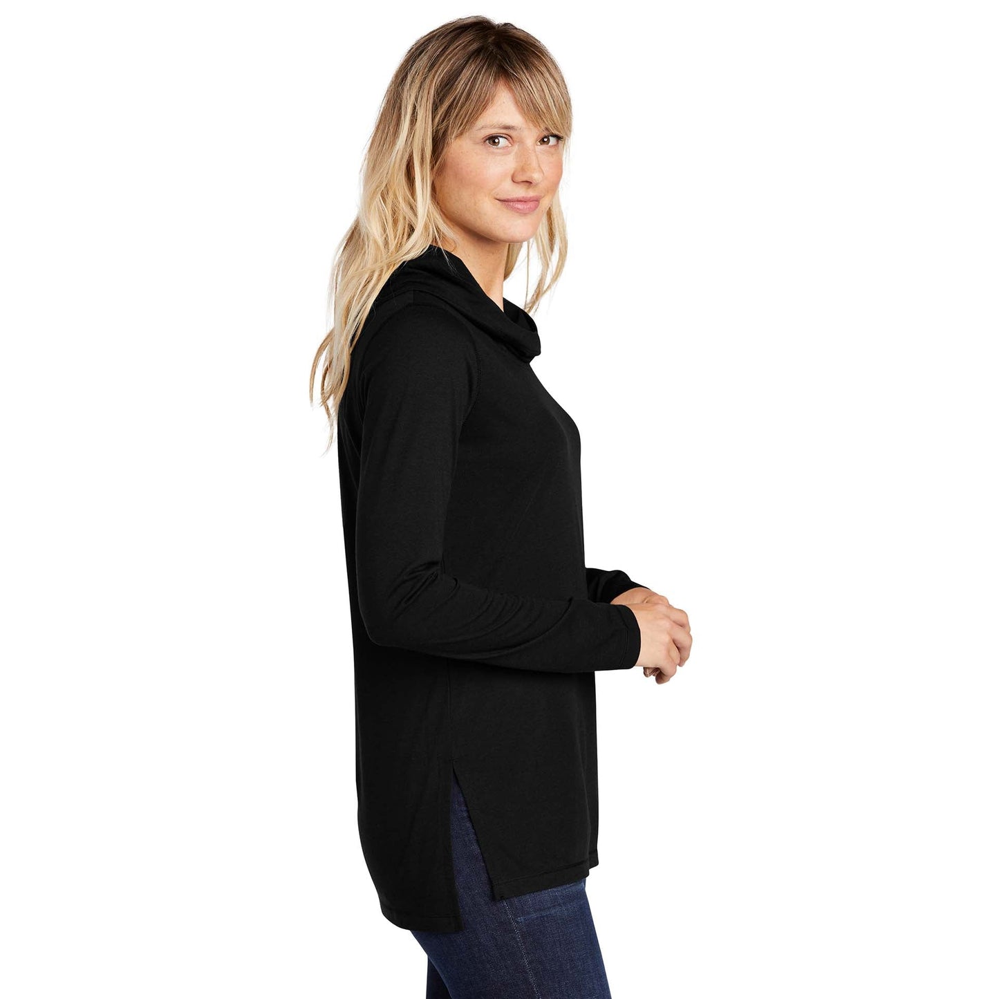 Black Triad Solid Hoodie - Sport-Tek - Soft Wicking Fabric