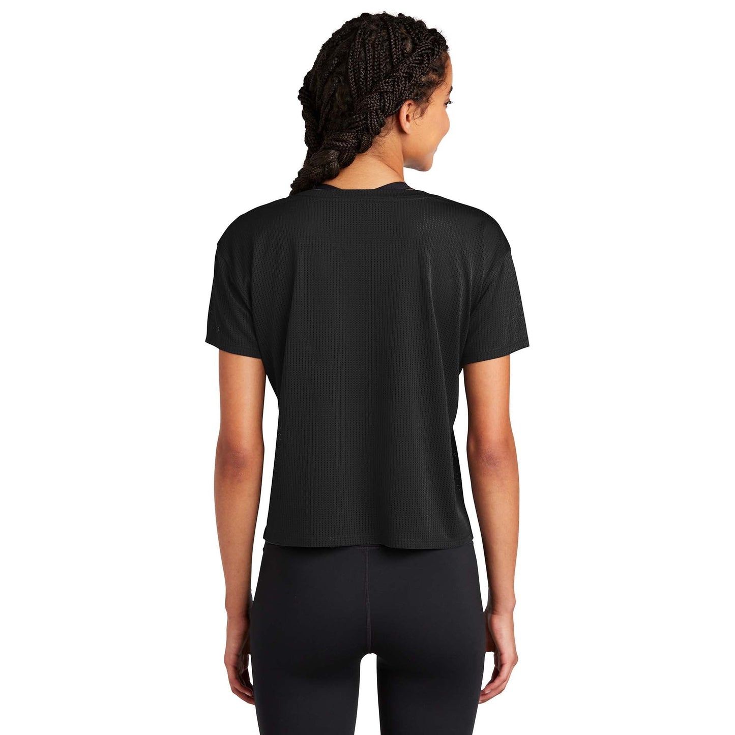 Black Cropped Tee - Sport-Tek - Stylish Fabric