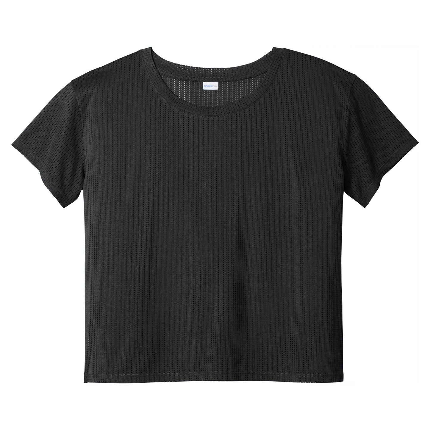 Black Cropped Tee - Sport-Tek - Stylish Fabric
