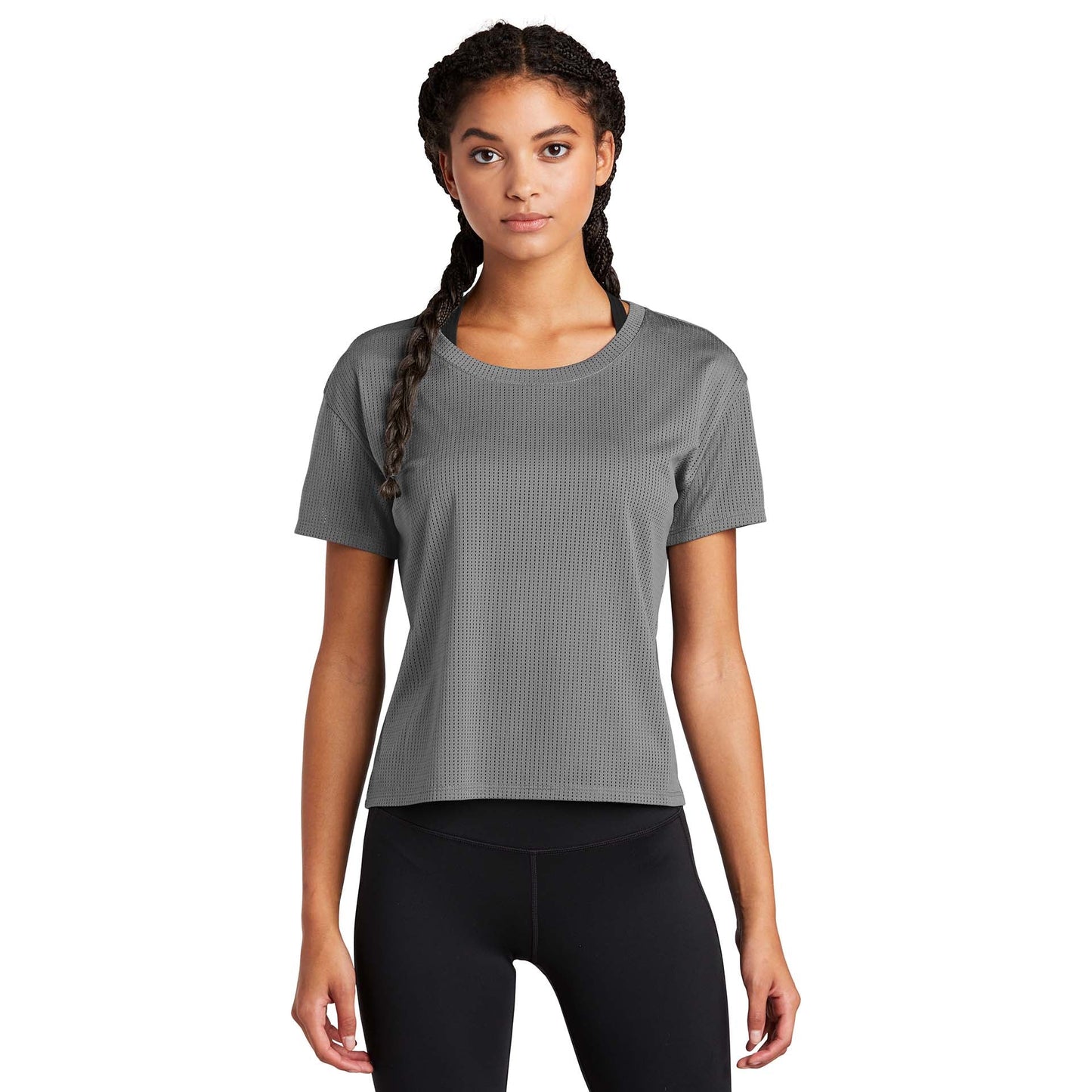 Black Cropped Tee - Sport-Tek - Stylish Fabric